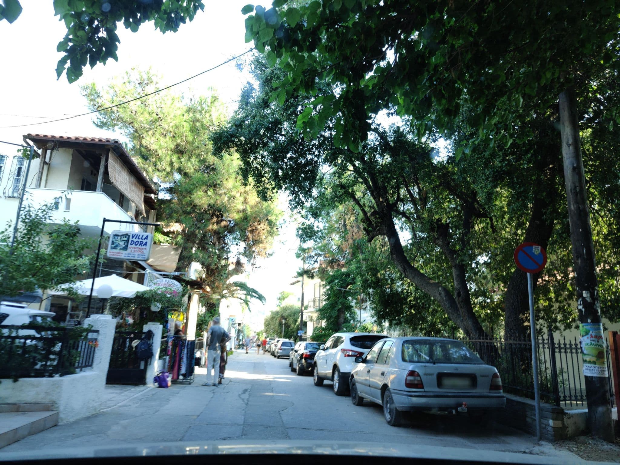 Street view near Studios Zografos, Limenária — © tr4sk (CC BY-SA · Mapillary)