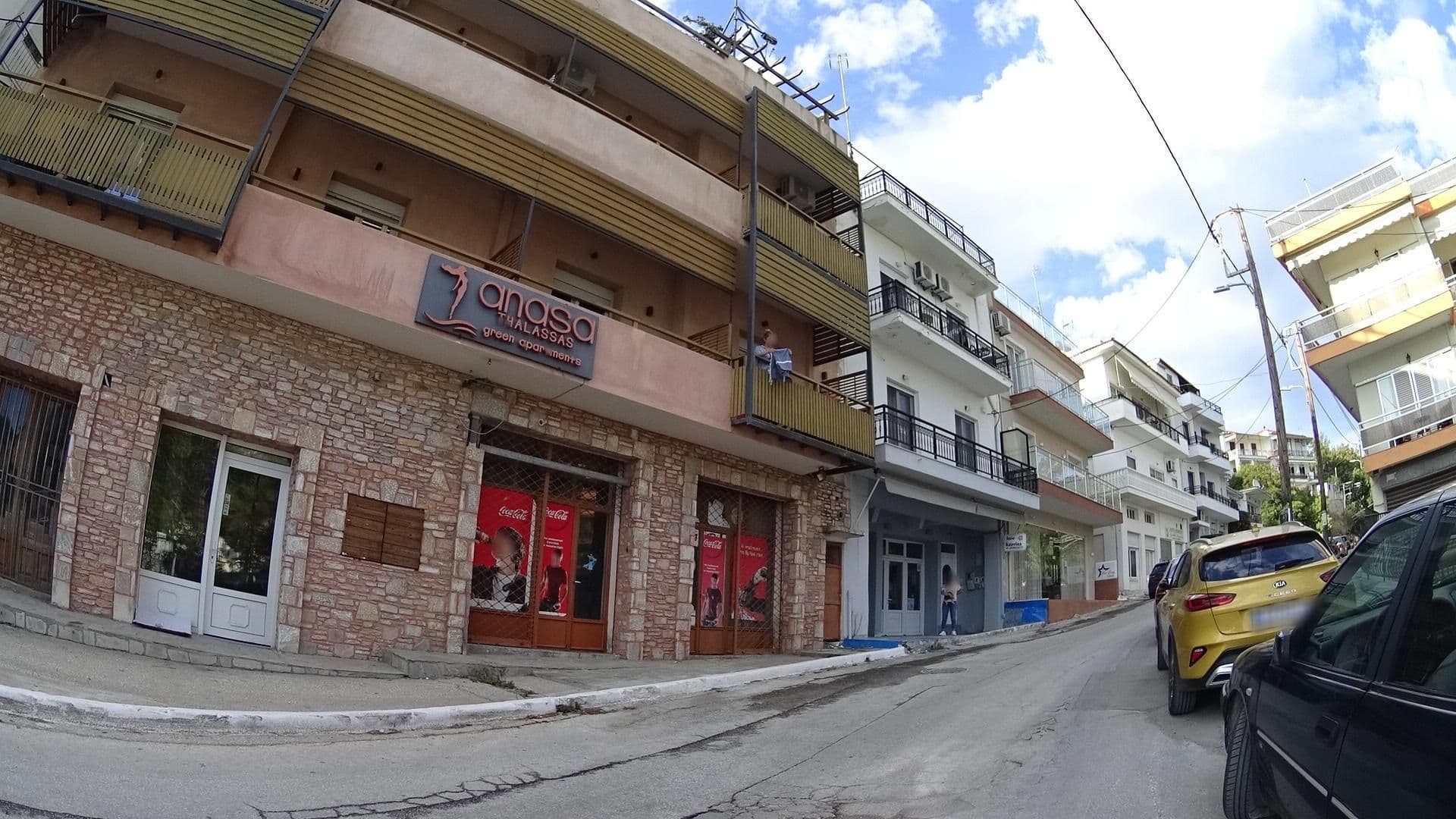 Street view near Pefki Apartments, Limenária — © batvanyu (CC BY-SA · Mapillary)