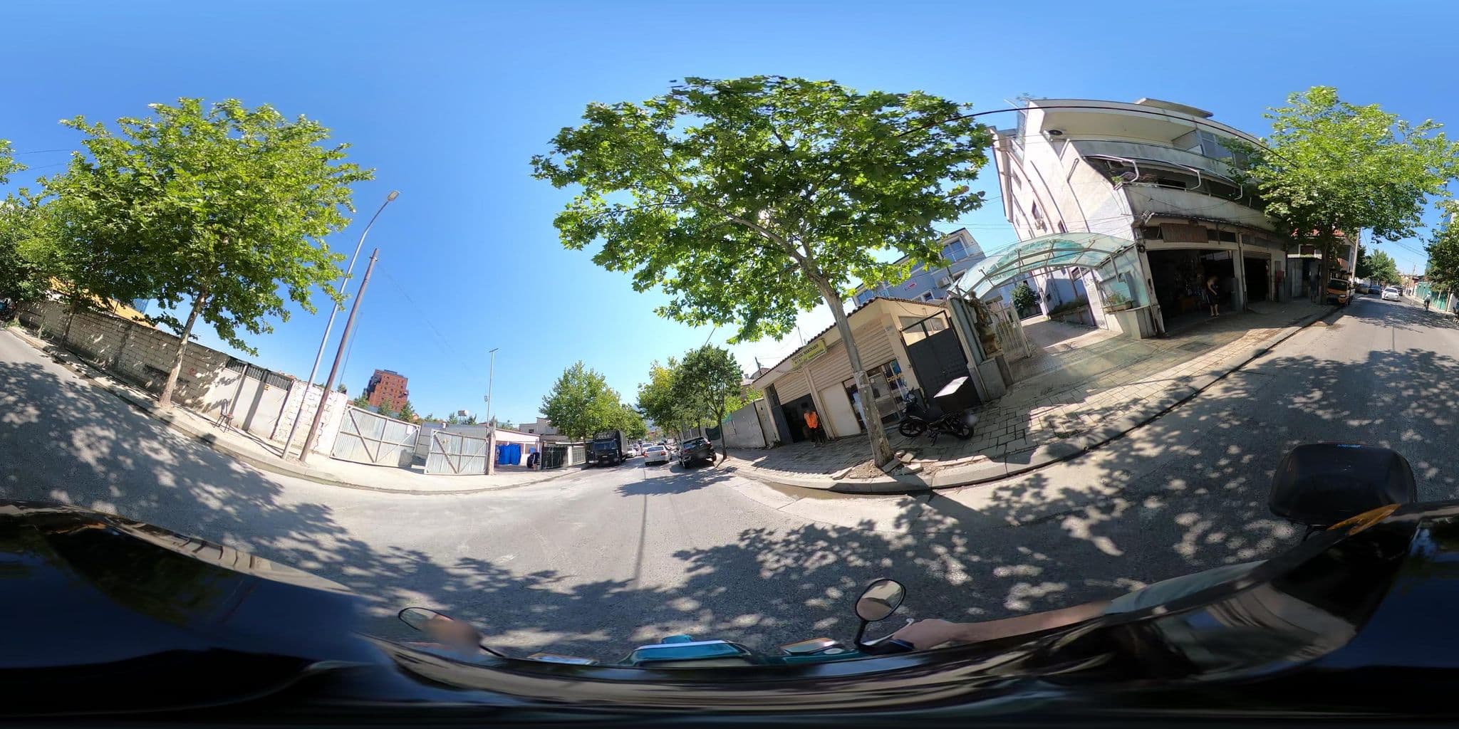 Street view near Ethan Hotel, Tirana