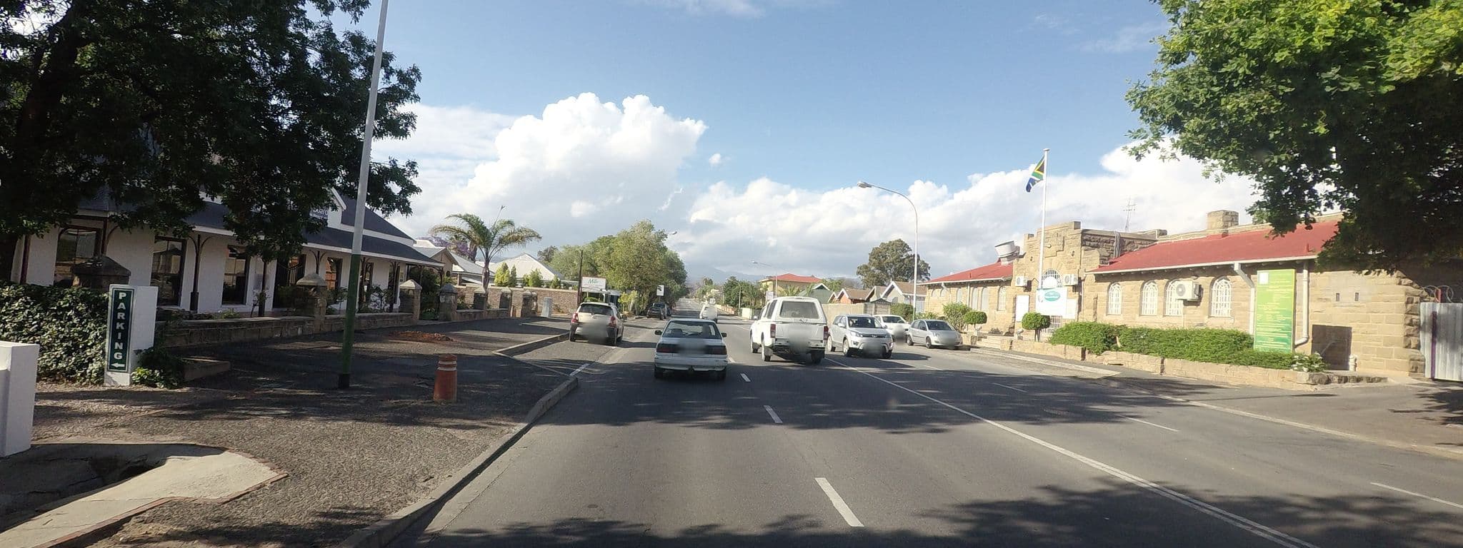 Street view near Mooiplaas Guesthouse, Oudtshoorn — © tallguy (CC BY-SA · Mapillary)