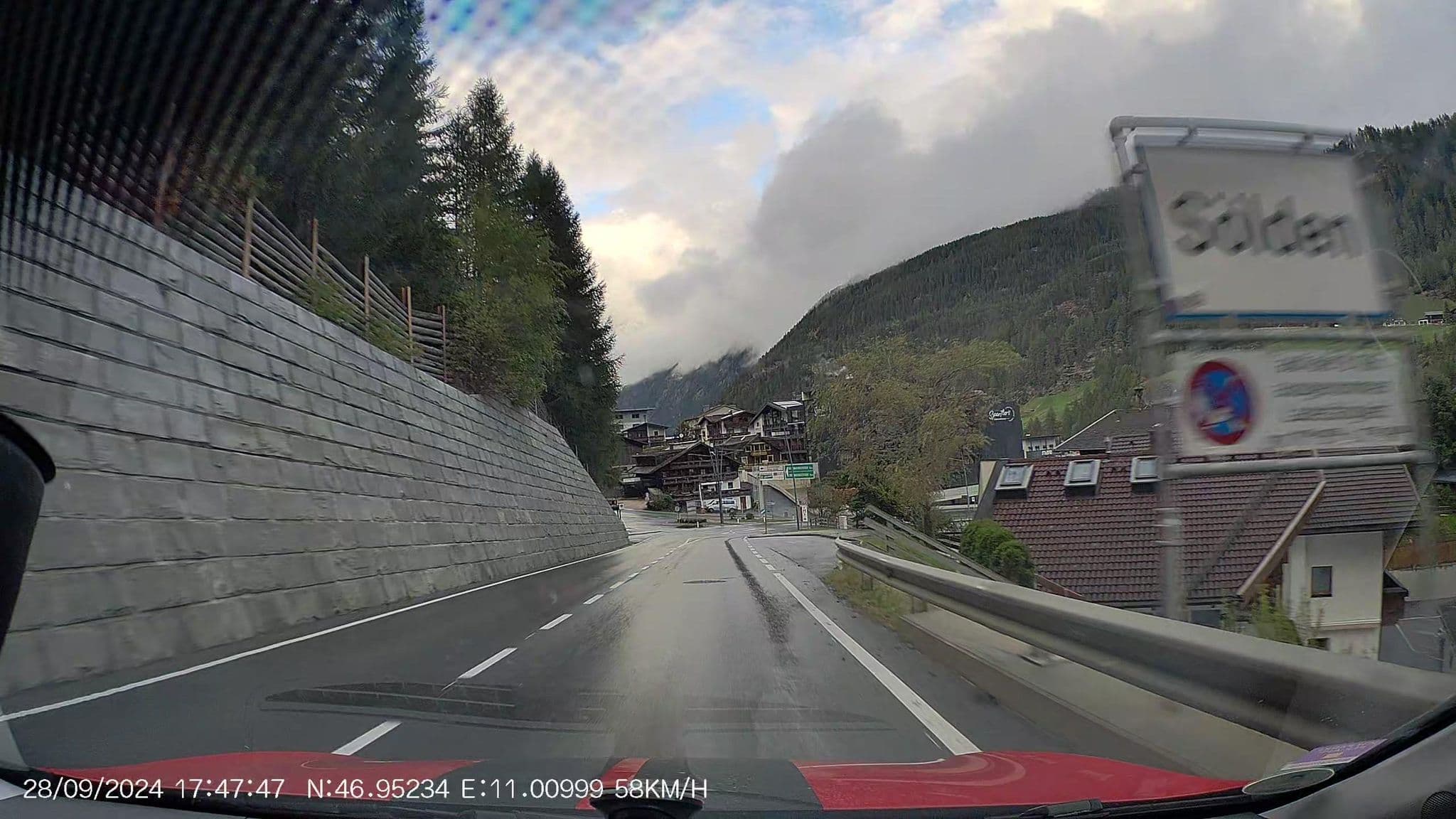 Street view near Pension Pitze, Sölden