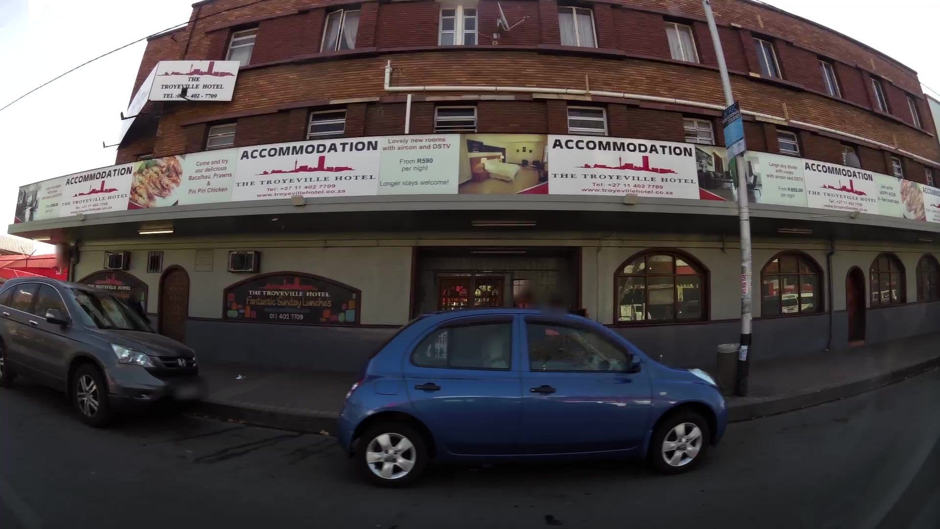 Street view near Troyeville Hotel, Johannesburg — © kaartcam (CC BY-SA · Mapillary)