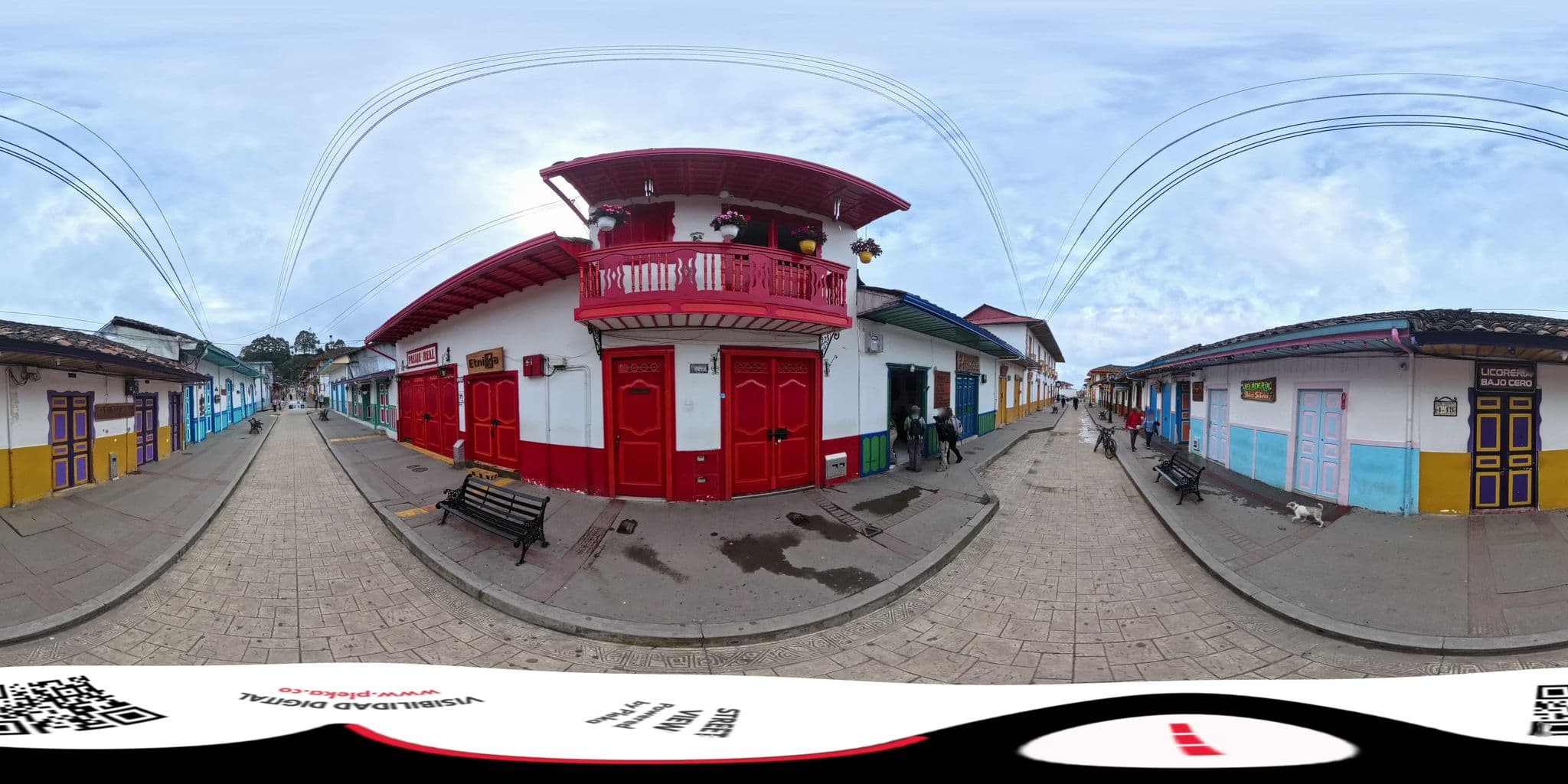 Street view near Hostal Posada del angel, Salento — © Pleka (CC BY-SA · Mapillary)