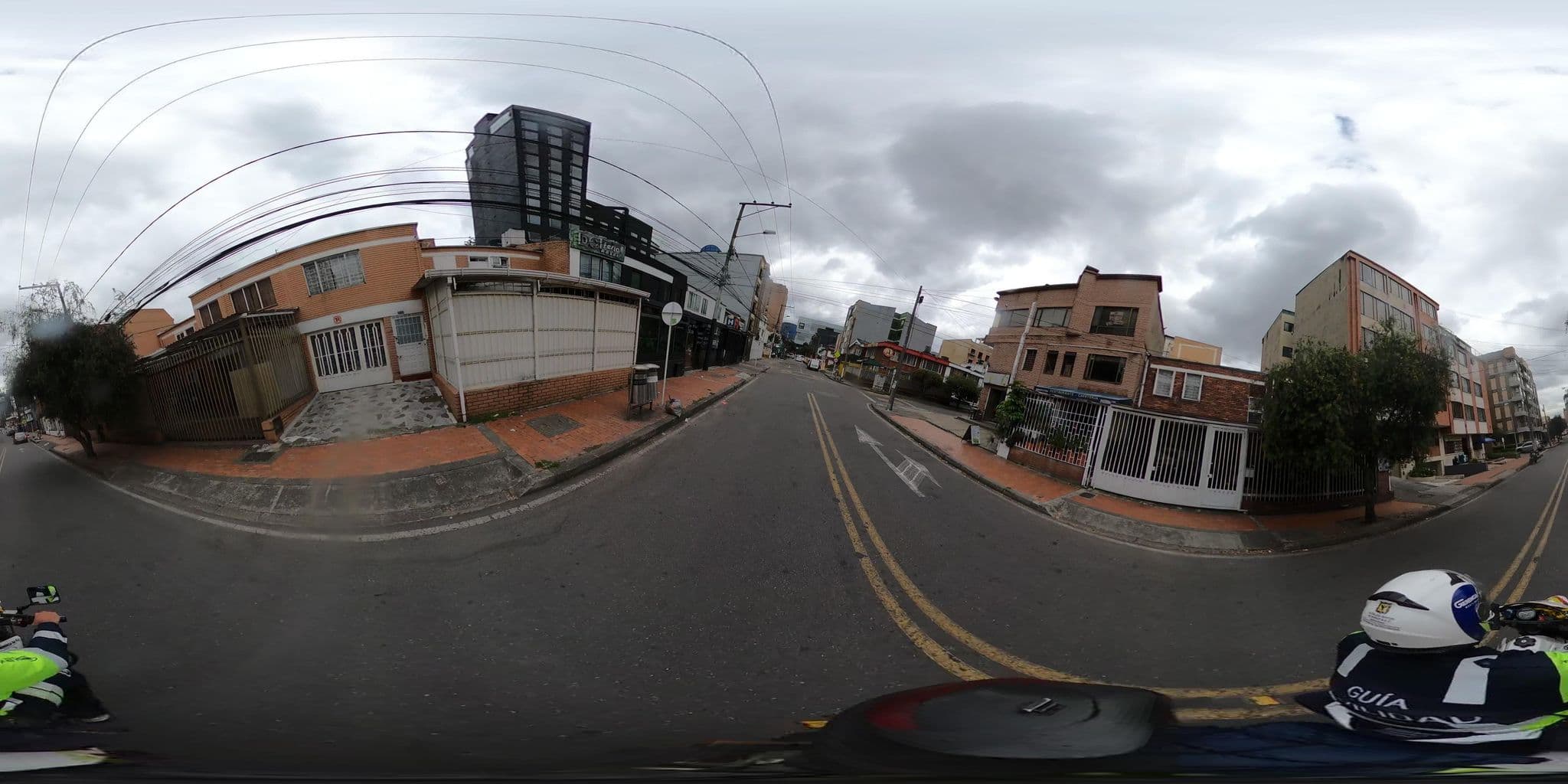 Street view near Hotel La Huerta, Bogotá — © jramonSDM (CC BY-SA · Mapillary)