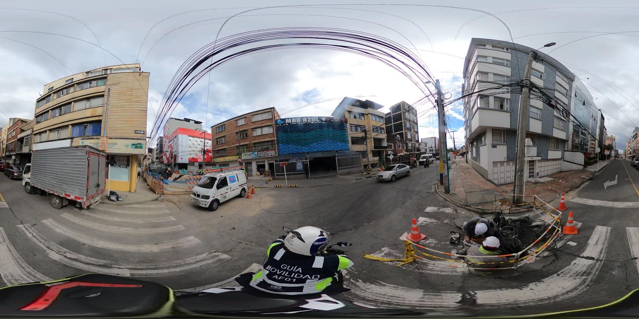 Street view near Motel Dandy, Bogotá — © krojasSDM (CC BY-SA · Mapillary)