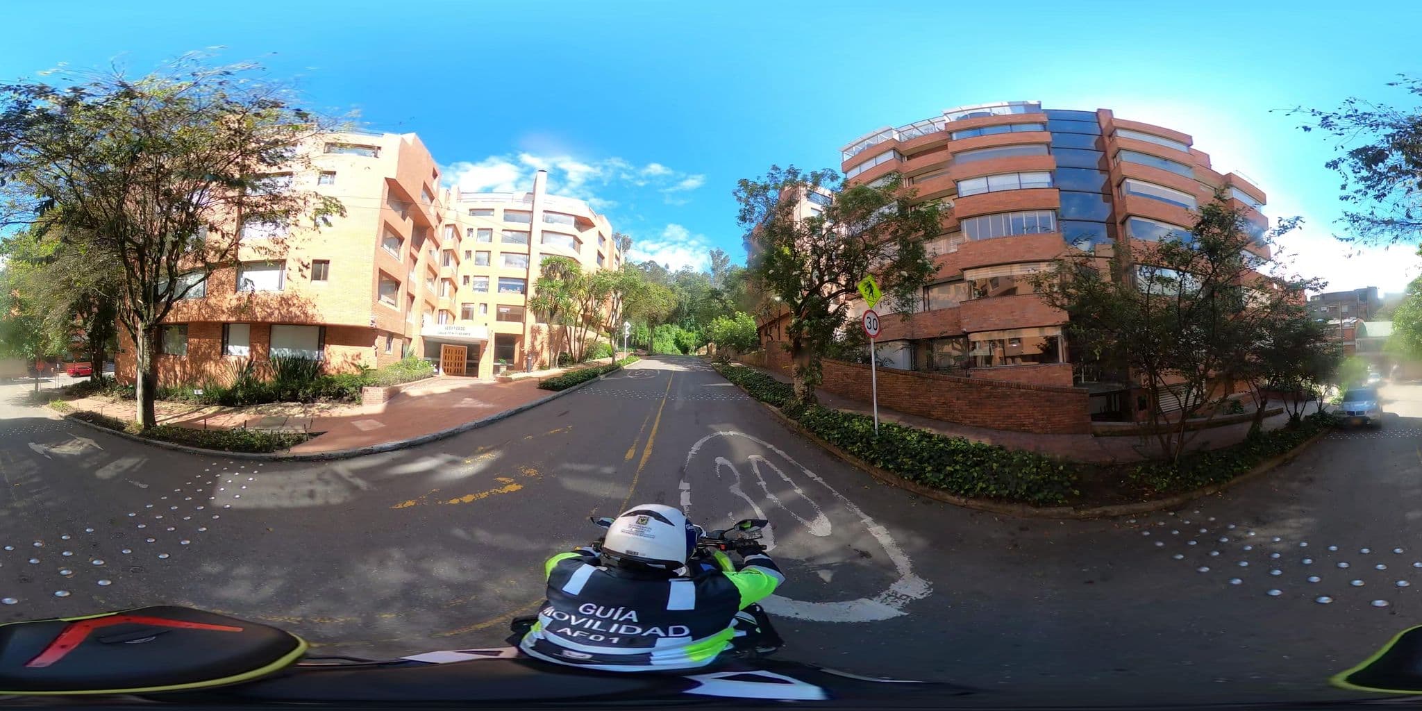 Street view near Casa La Primavera - Villa De Leyva, Barrio San Luis — © cgalindop (CC BY-SA · Mapillary)
