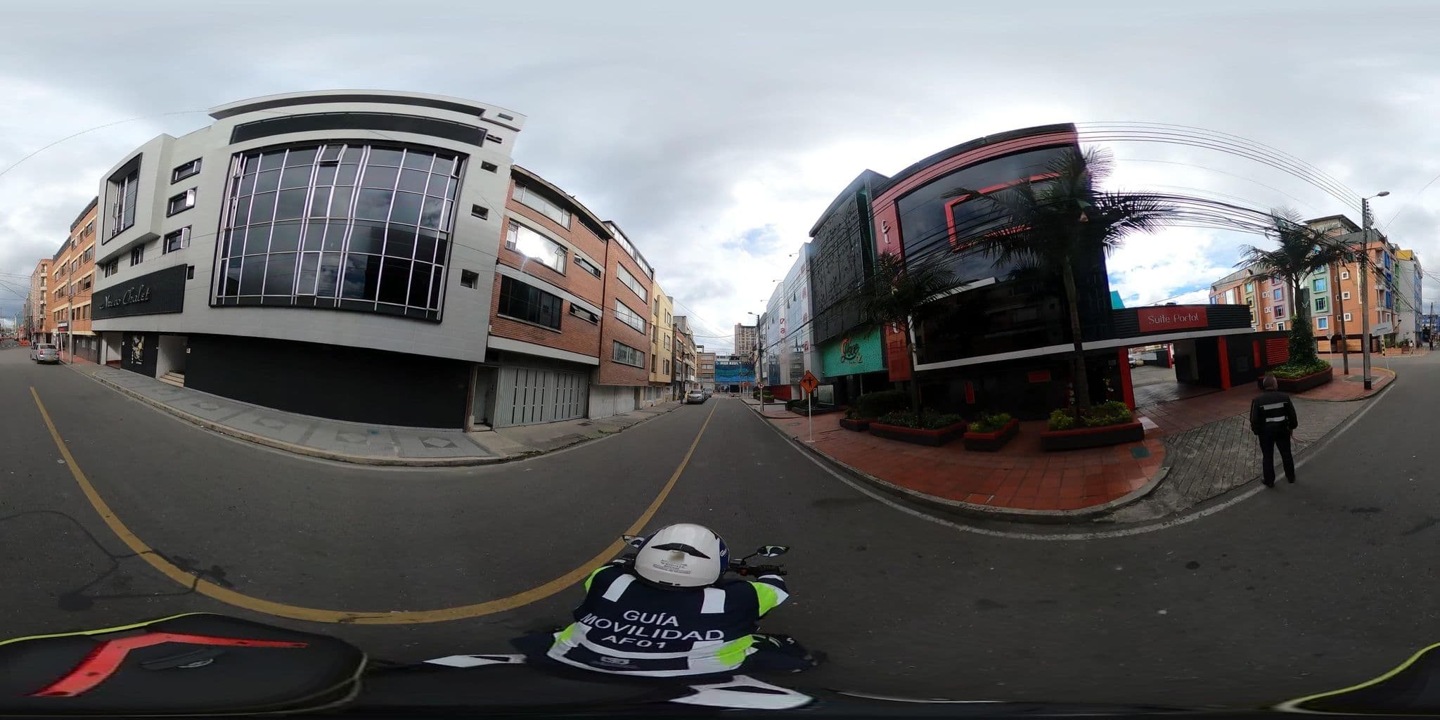 Street view near El Portal, Bogotá — © krojasSDM (CC BY-SA · Mapillary)