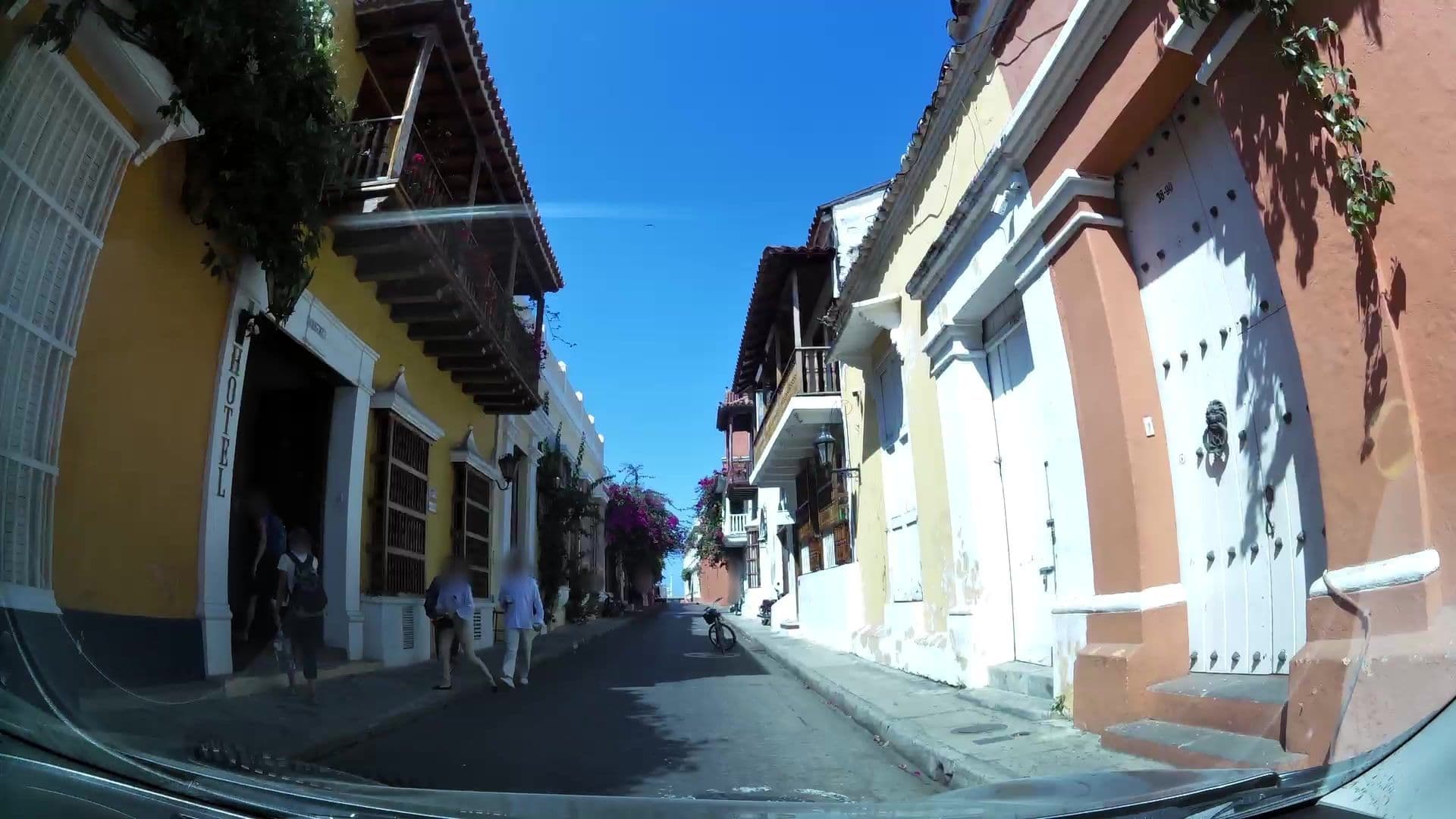 Street view near Hotel Casa del Curato Cartagena de Indias, Cartagena — © kaartcam (CC BY-SA · Mapillary)
