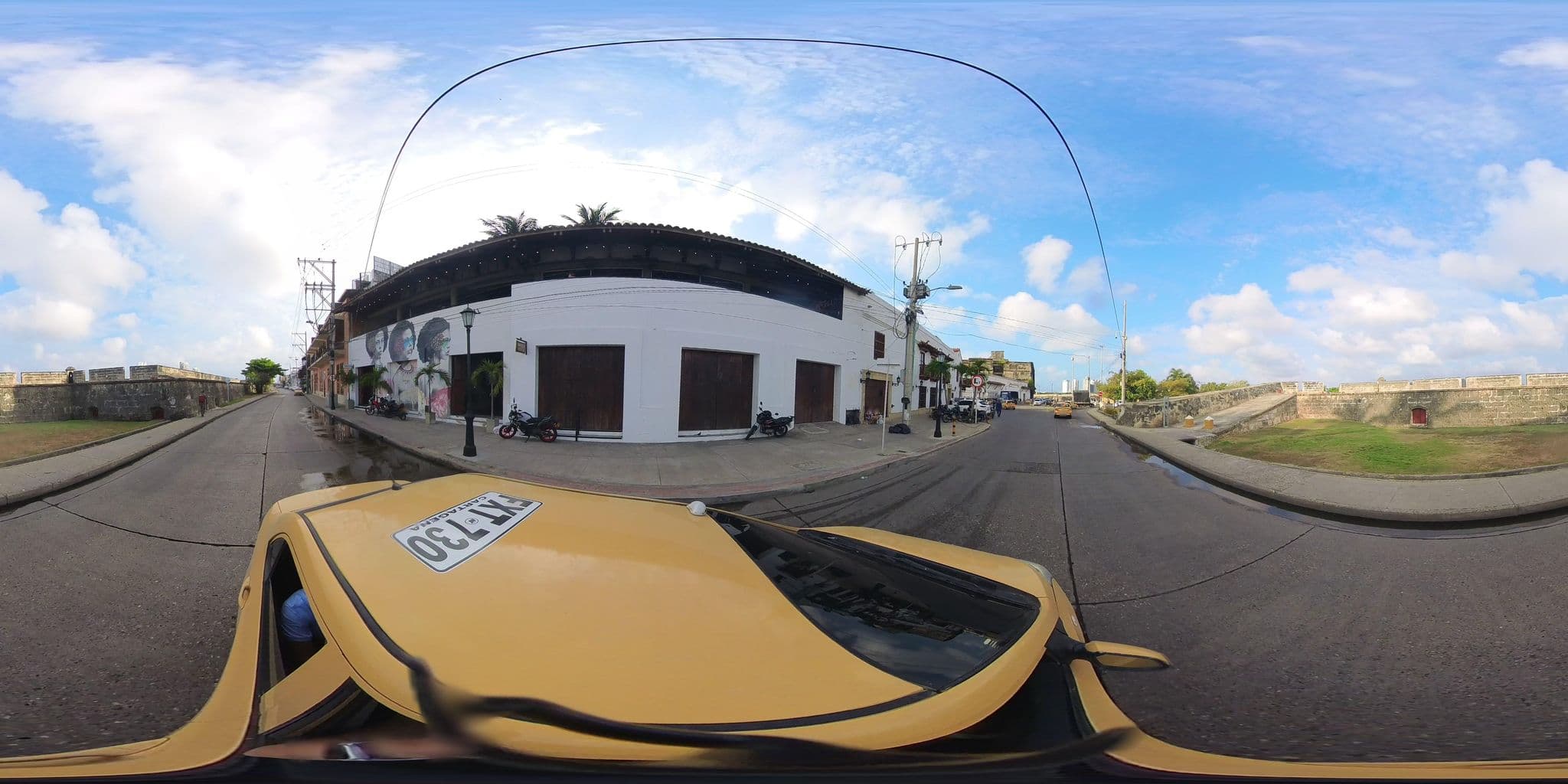 Street view near Santuario Hostel Cartagena, Cartagena — © juanmelo (CC BY-SA · Mapillary)