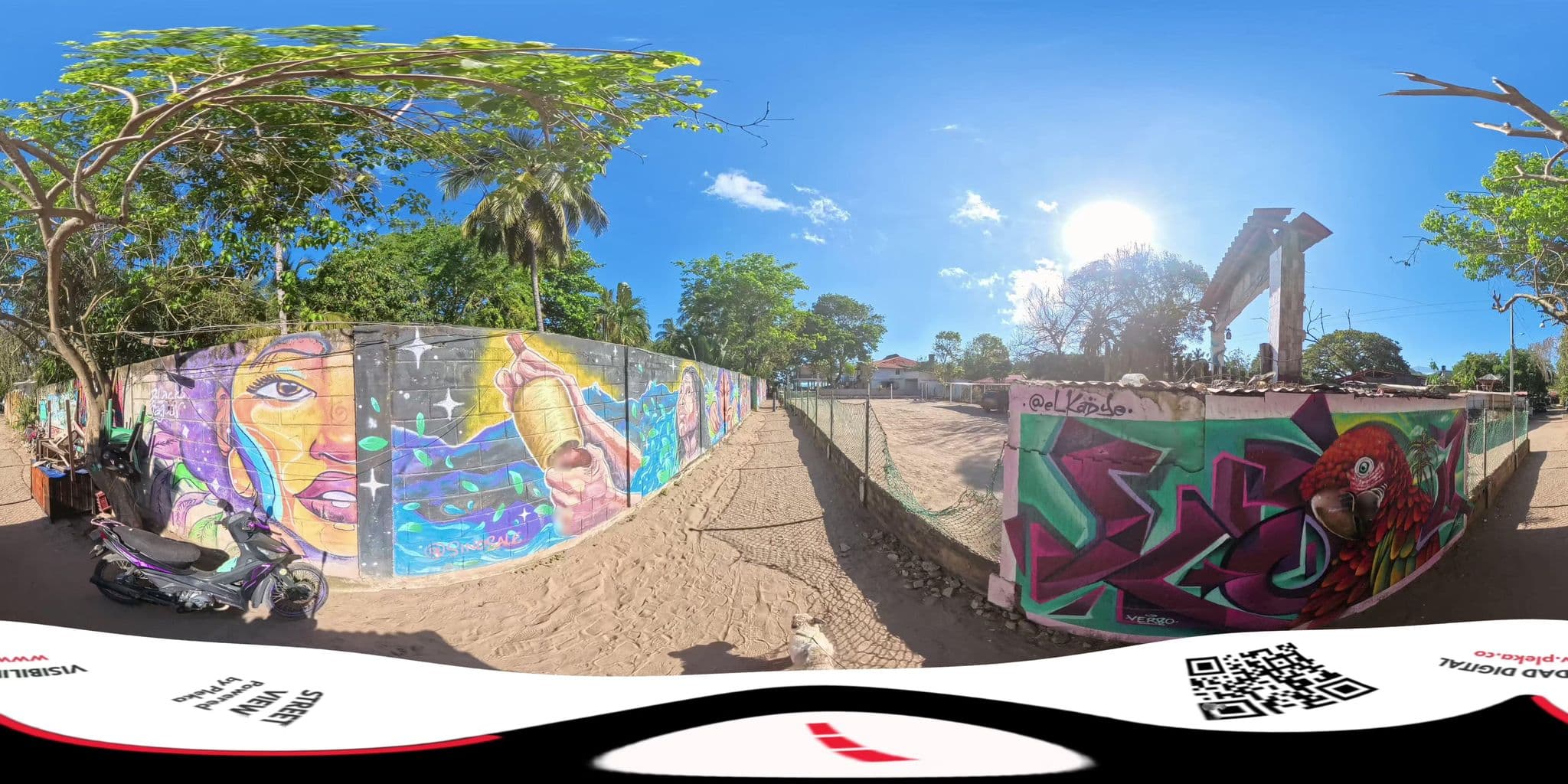 Street view near The Dreamer Hostel - Palomino, Dibulla — © Pleka (CC BY-SA · Mapillary)