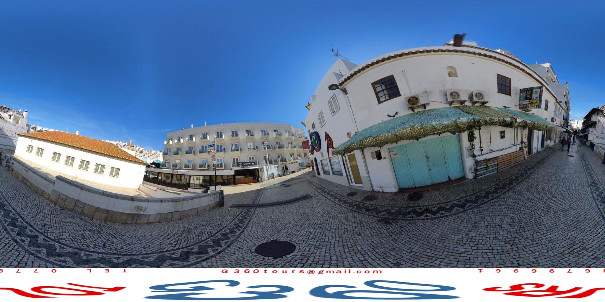 Street view near Albufeira Beach Hotel, Albufeira — © g360tours (CC BY-SA · Mapillary)