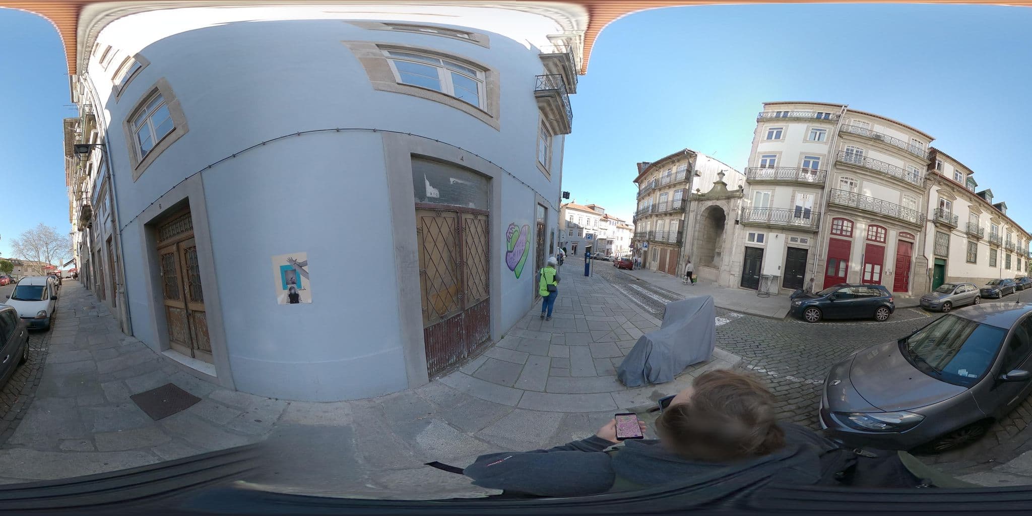 Street view near Douro Virtudes Apartments Historical Center, Porto — © skfd (CC BY-SA · Mapillary)