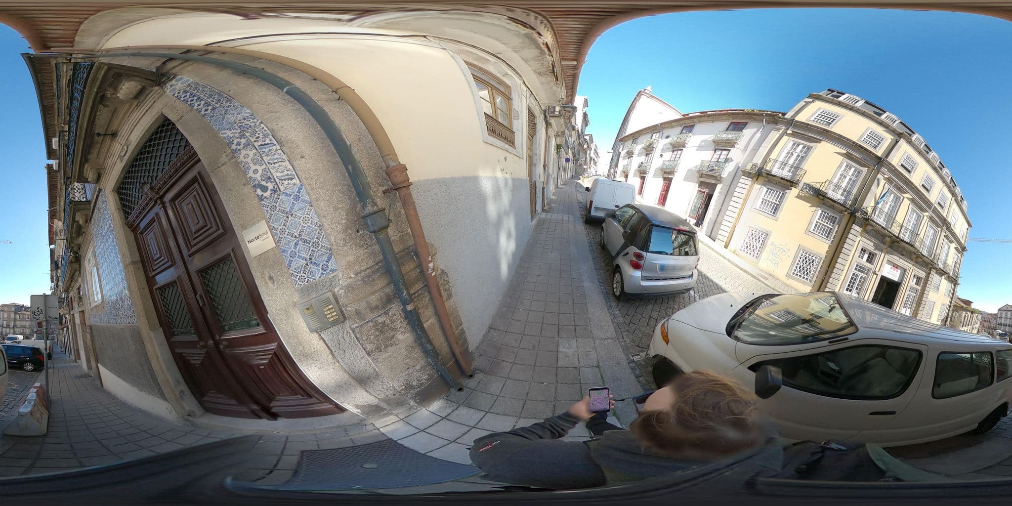 Street view near Oporto Wall Apartments, Porto — © skfd (CC BY-SA · Mapillary)