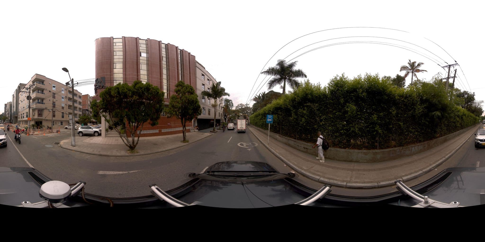 Street view near Hotel Alcaraván, Itagüí — © Itagui_FN_360 (CC BY-SA · Mapillary)