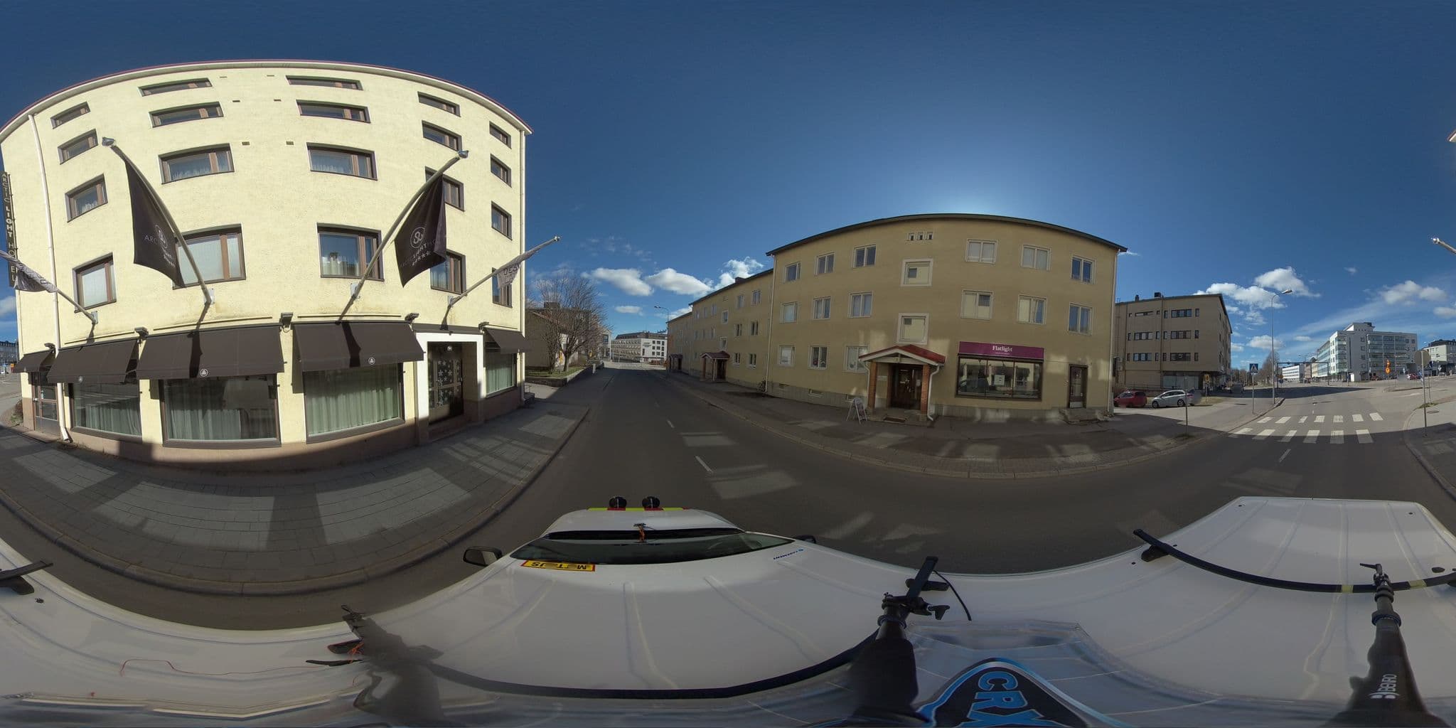 Street view near Christmas Cabin, Rovaniemi — © HTJoy (CC BY-SA · Mapillary)