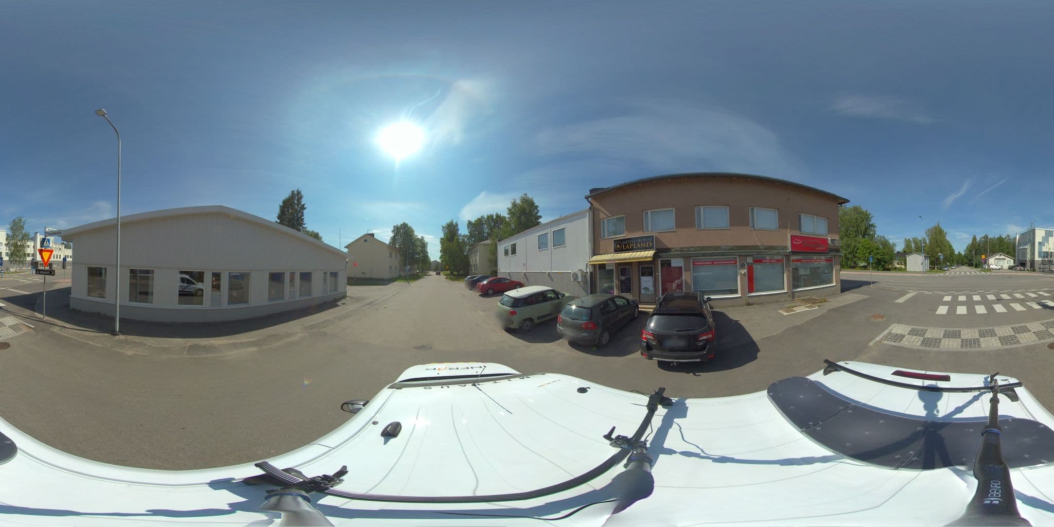 Street view near Aakenus Apartments, Rovaniemi — © HTJoy (CC BY-SA · Mapillary)