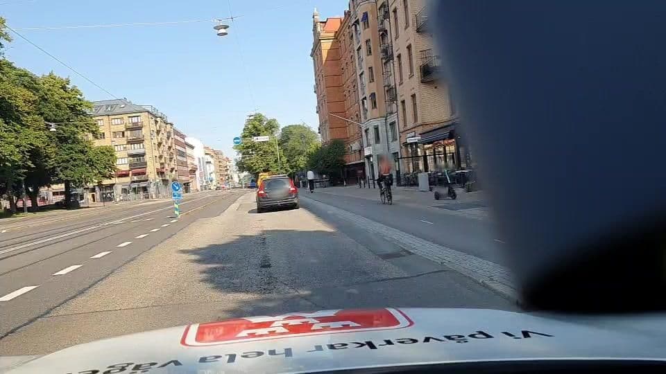 Street view near Eklanda Apartment - Sodra Vagen, Gothenburg — © roadroid (CC BY-SA · Mapillary)