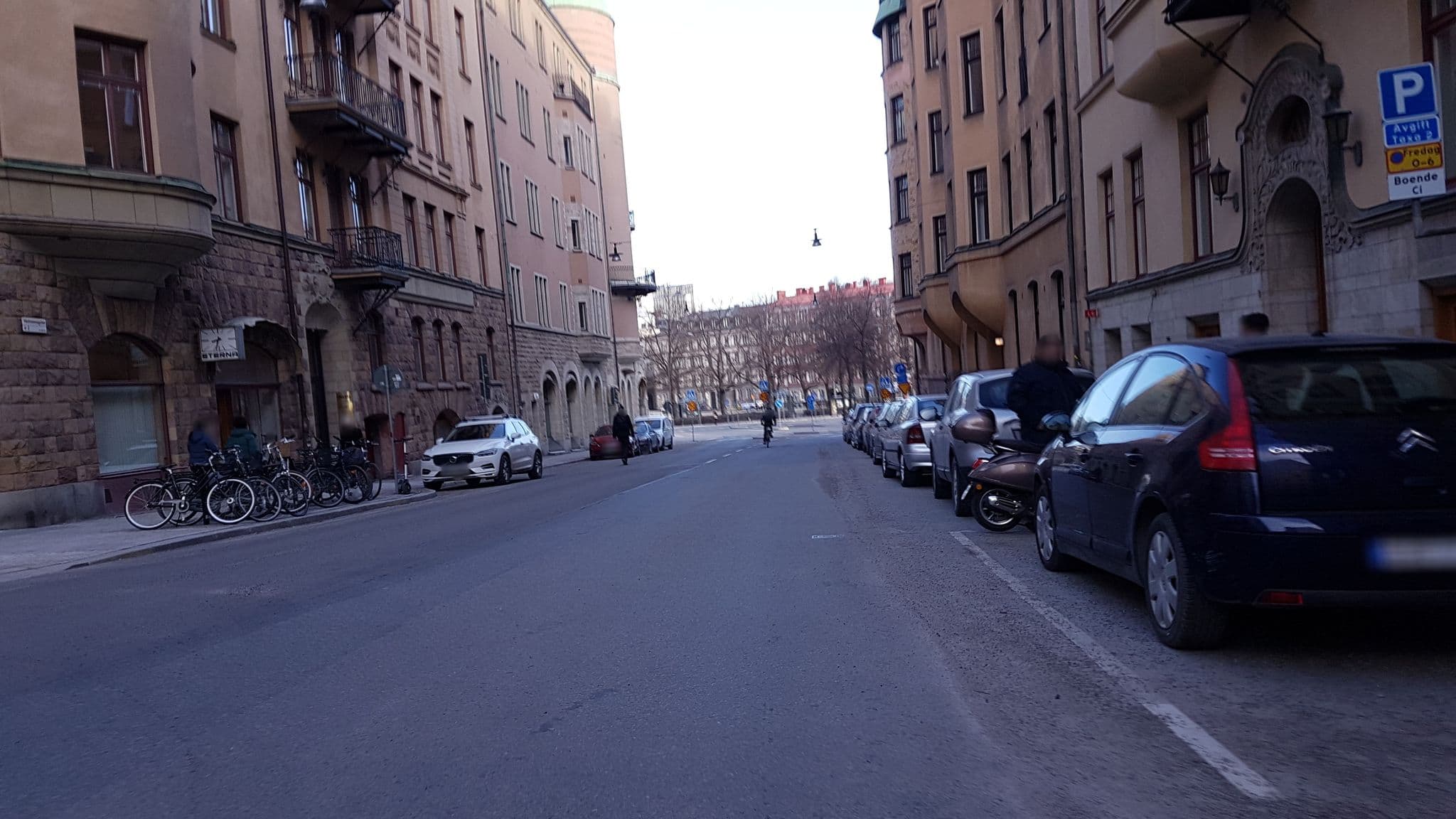 Street view near Hotell Olsson, Kungsholmen — © haxpett (CC BY-SA · Mapillary)