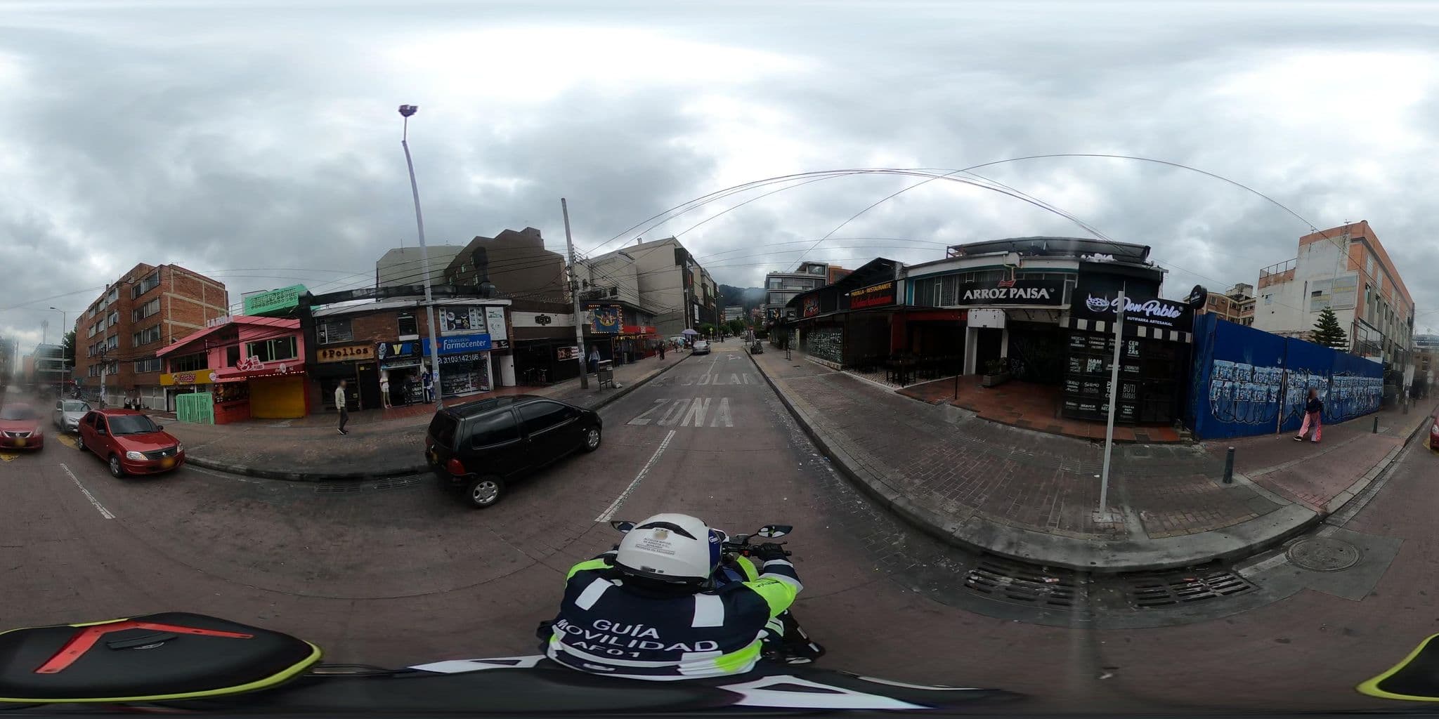 Street view near Hostal Bogota City, Barrio San Luis