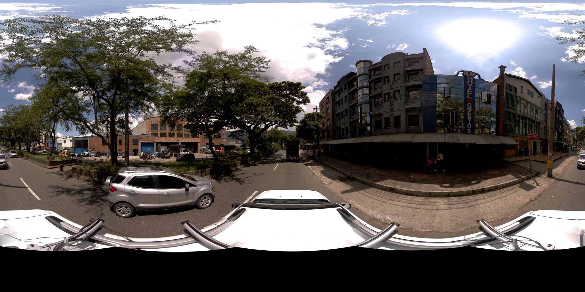 Street view near Monterrey Hotel, Itagüí — © Itagui_FN360 (CC BY-SA · Mapillary)