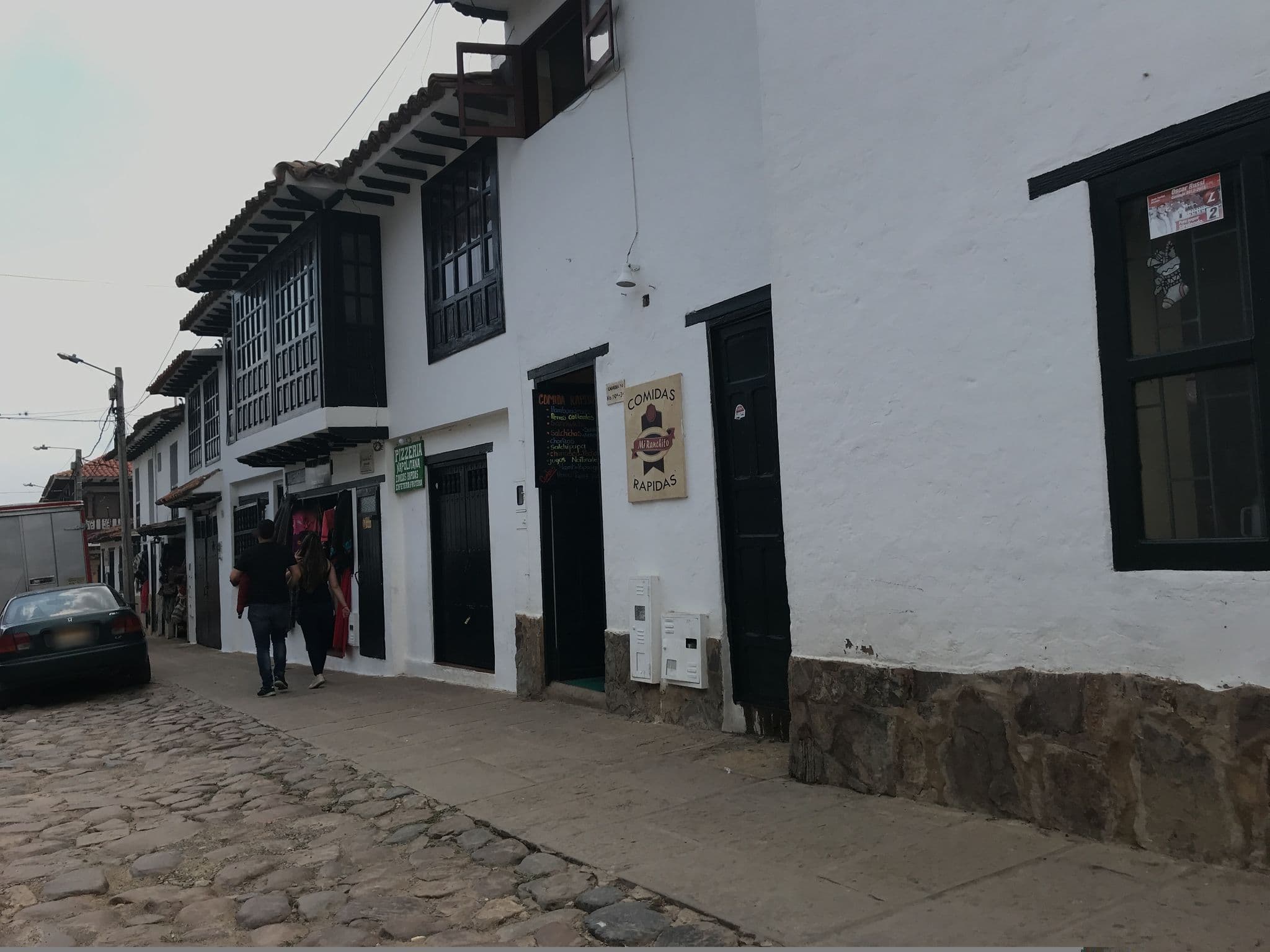 Street view near Tinva Hostel, Villa de Leyva — © ejegg (CC BY-SA · Mapillary)
