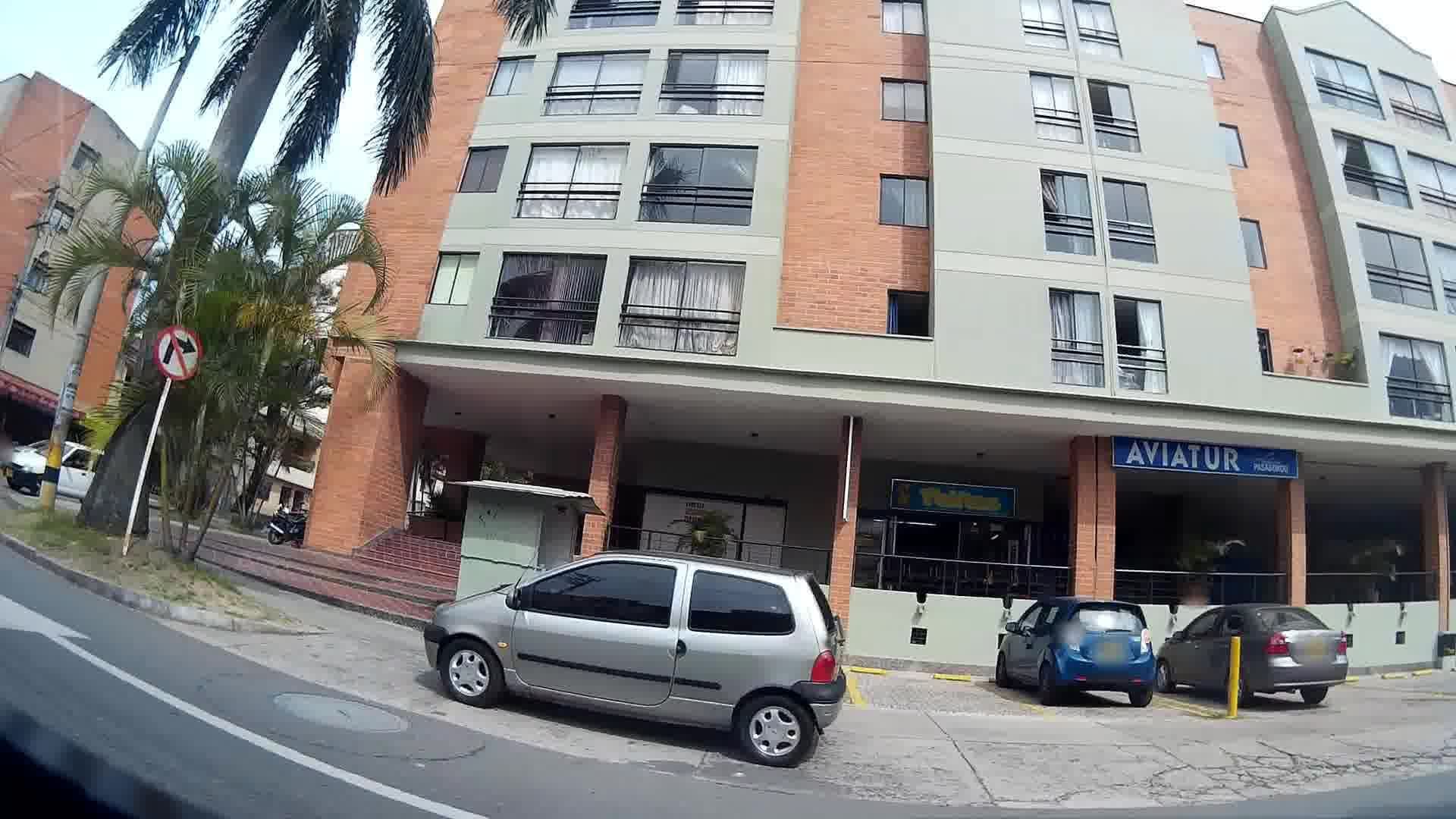 Street view near 4U Hostal, Medellín