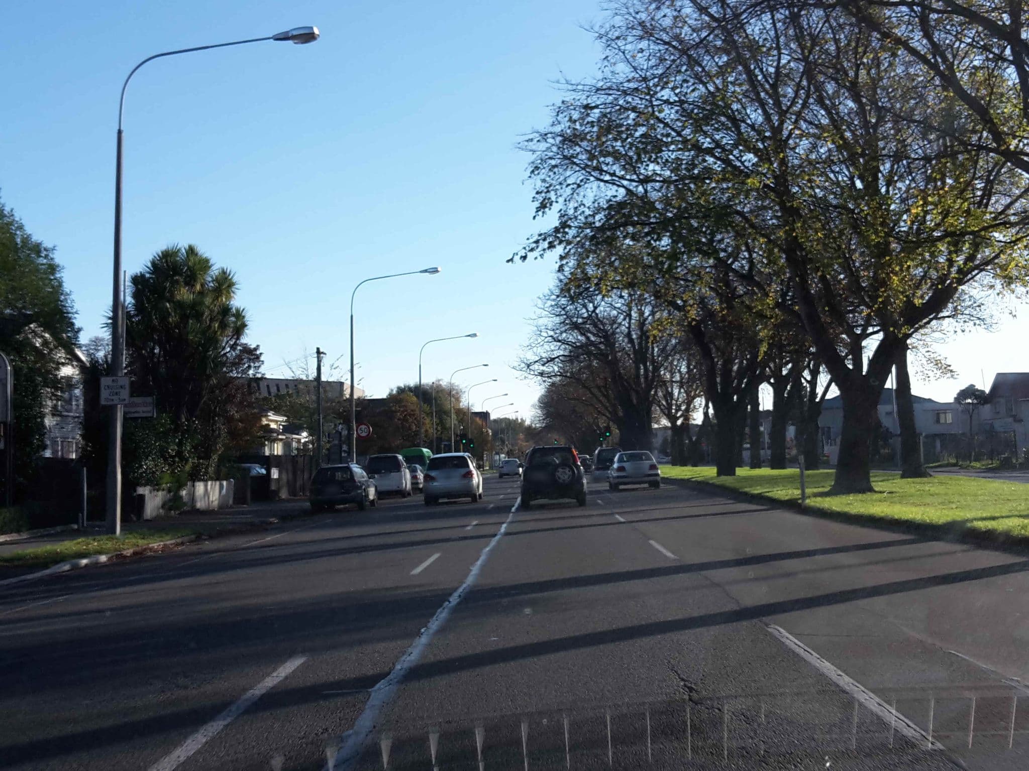 Street view near racksacker backpacker, Christchurch — © hoodlum (CC BY-SA · Mapillary)