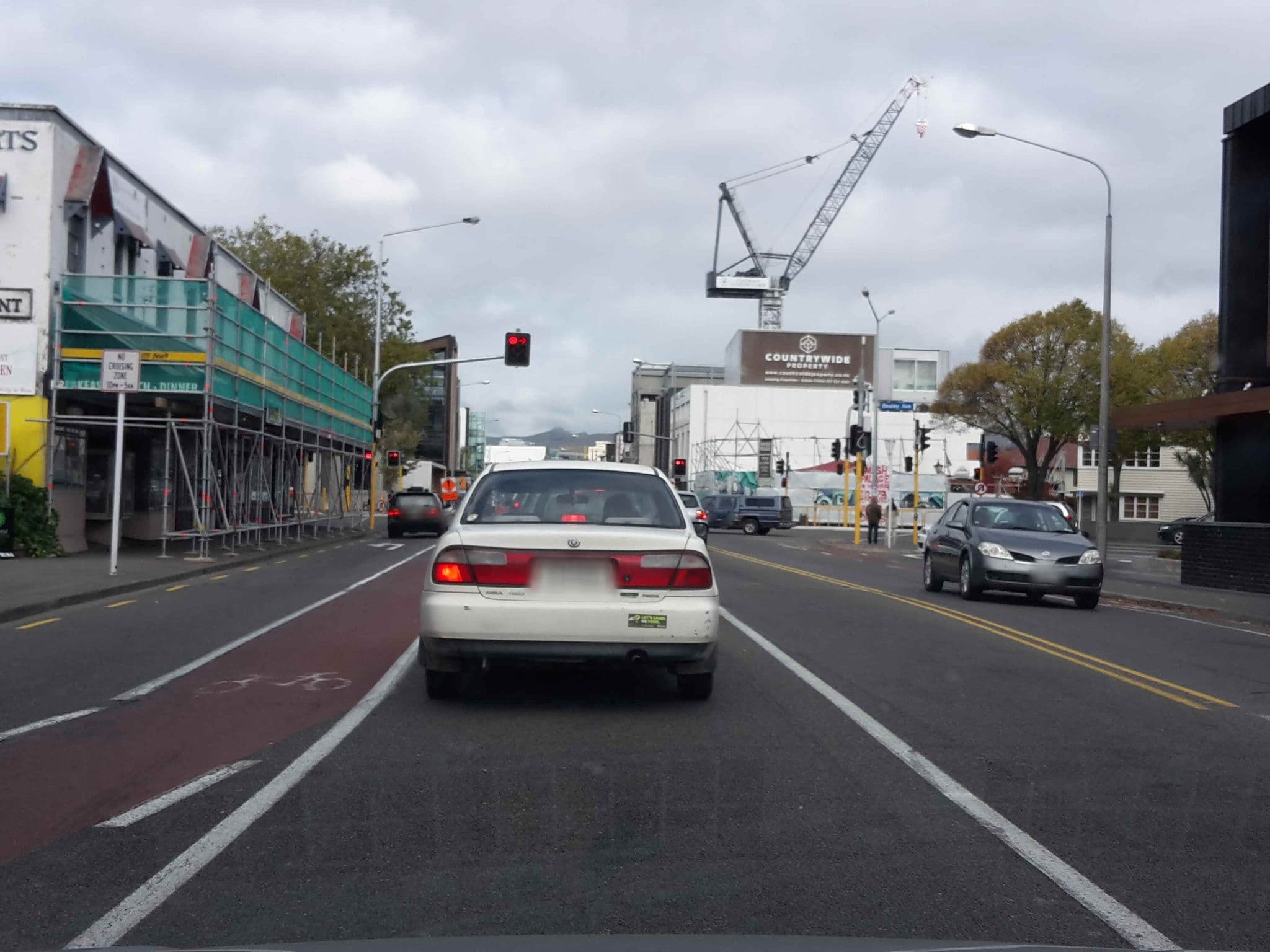 Street view near De Lago Motel & Apartments, Christchurch — © hoodlum (CC BY-SA · Mapillary)
