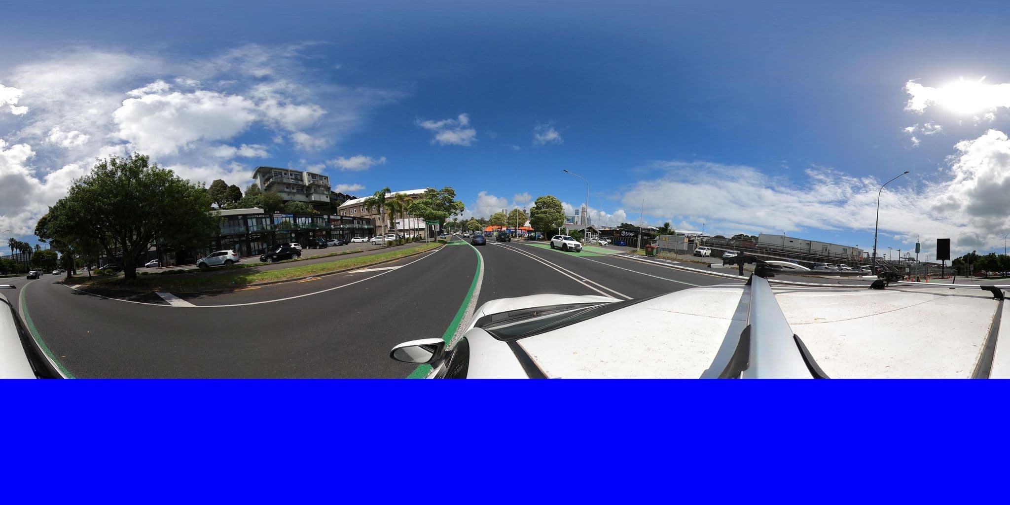 Street view near The Blue Whale, Auckland — © ralley (CC BY-SA · Mapillary)