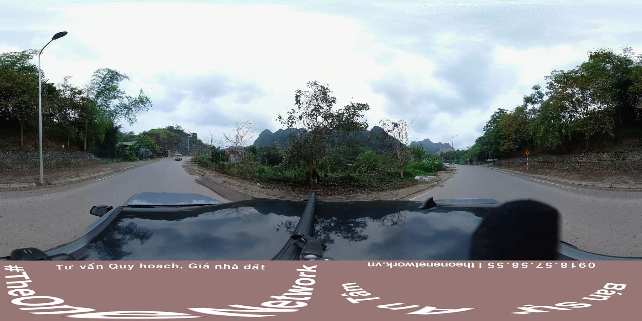 Street view near An Nhiên Retreat, Hòa Bình — © theonenetwork (CC BY-SA · Mapillary)