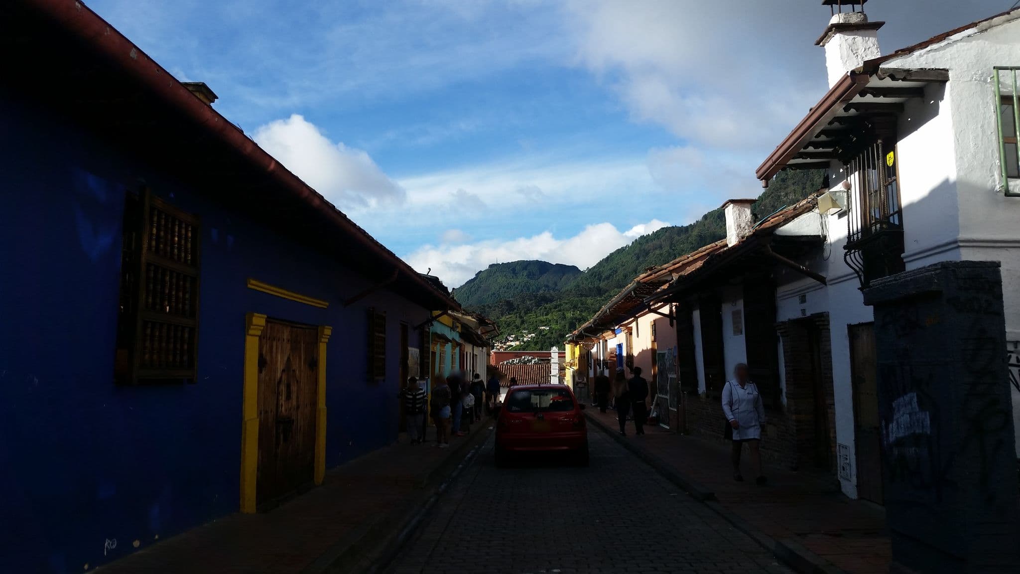 Street view near Yarumo Hostel, Bogotá