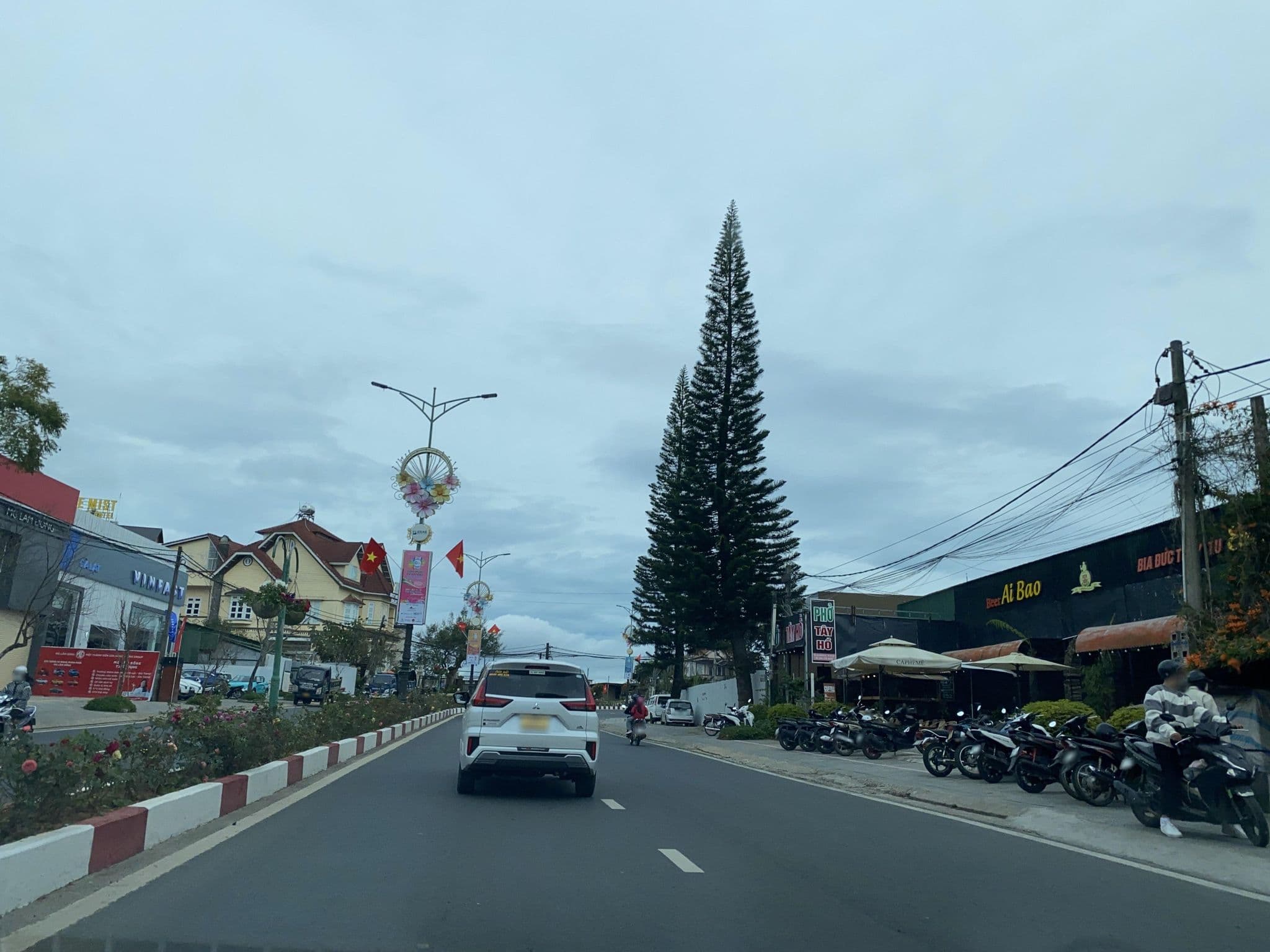 Street view near Thanh Vy(Phương Nam) Guesthouse, Ðà Lạt — © DriveWithHoang (CC BY-SA · Mapillary)