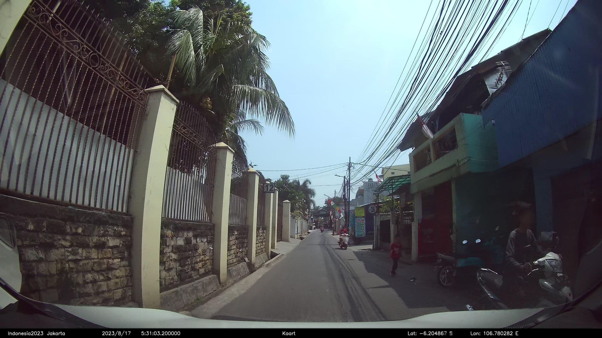 Street view near Kostan Haikal, Jakarta — © kaart_2 (CC BY-SA · Mapillary)
