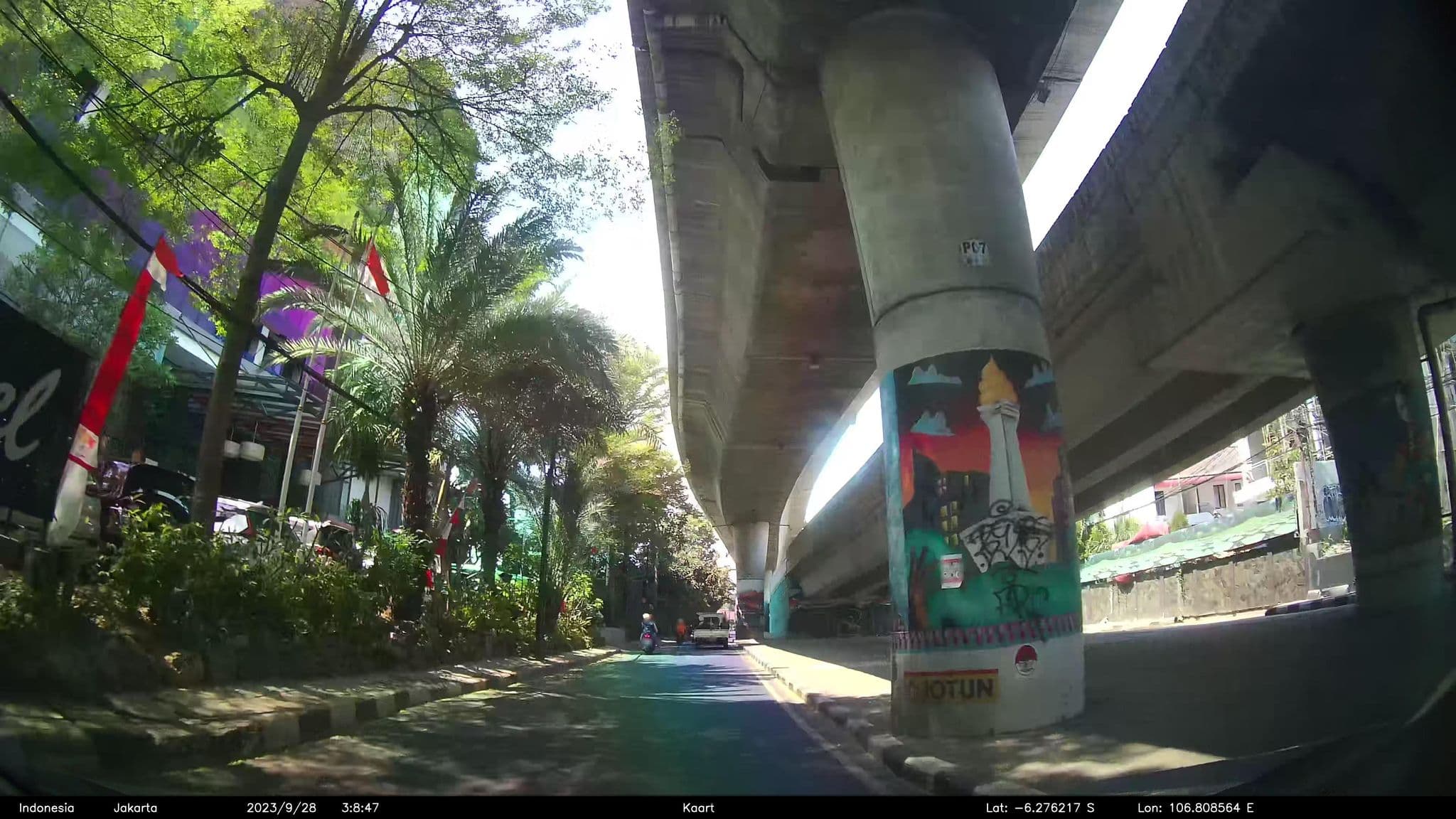 Street view near Proyek Amaroosa Hotel, Jakarta — © kaart_2 (CC BY-SA · Mapillary)