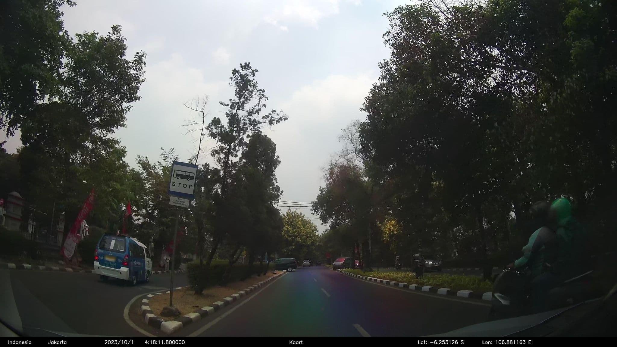Street view near Graha Kencana BKKBN, Jakarta — © kaart_2 (CC BY-SA · Mapillary)