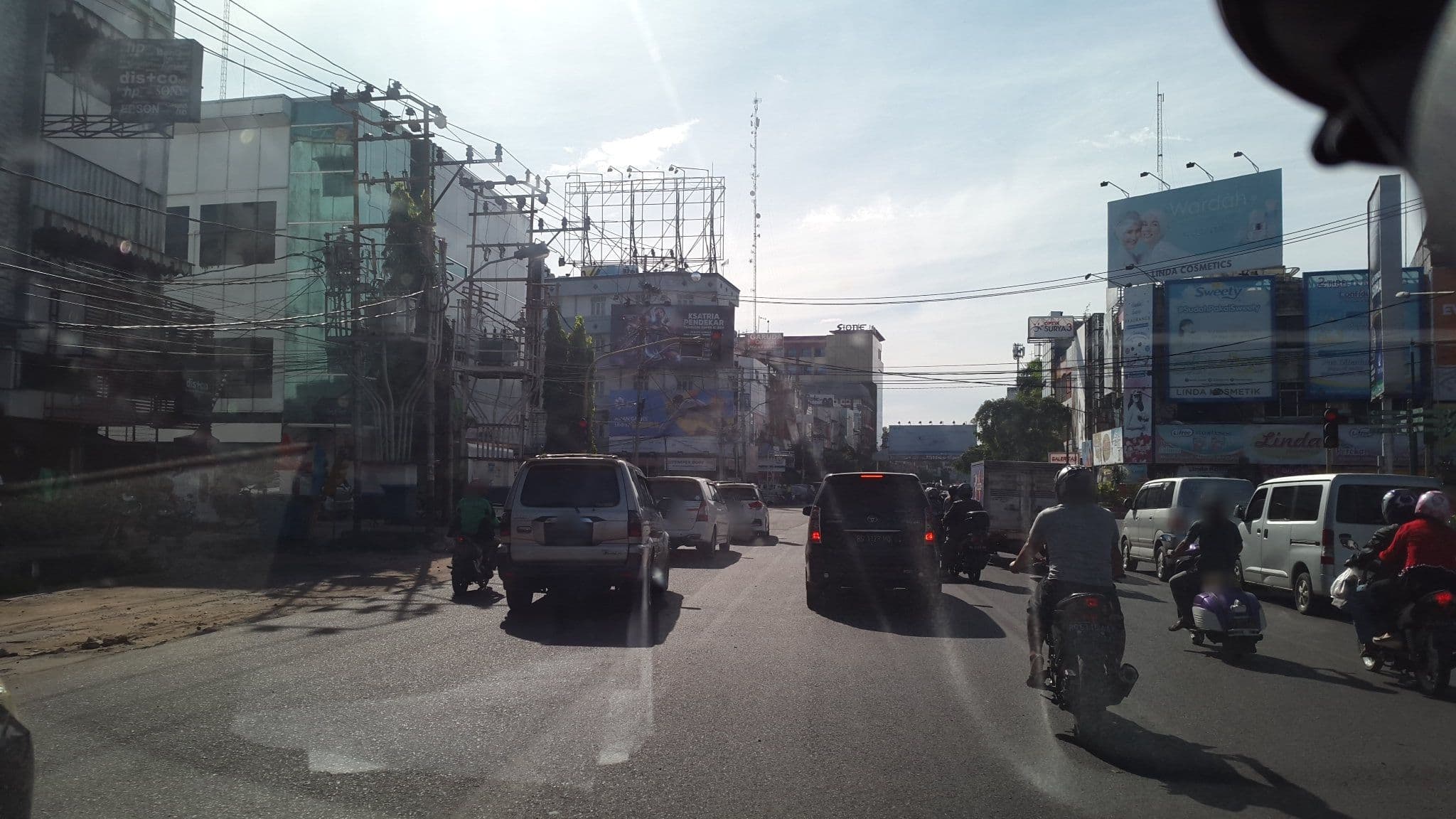 Street view near Hotel Azura, Palembang — © roadroid (CC BY-SA · Mapillary)