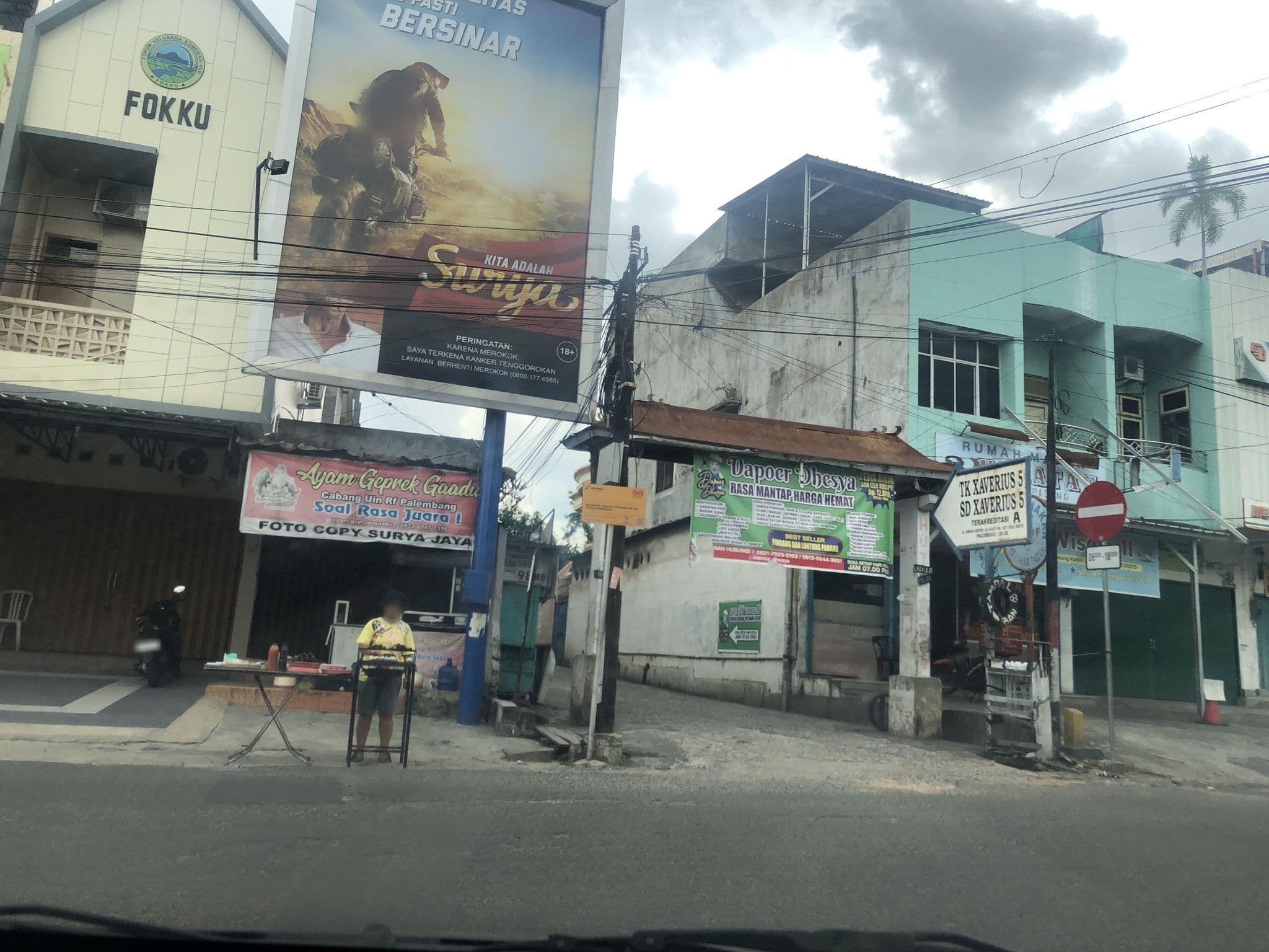 Street view near The Health Club Of Arya Duta Hotel Palembang, Palembang — © rbelladinak_kaart (CC BY-SA · Mapillary)