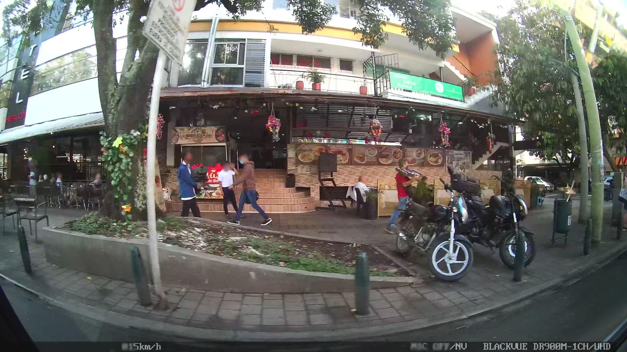 Street view near Hotel Merlott, Medellín