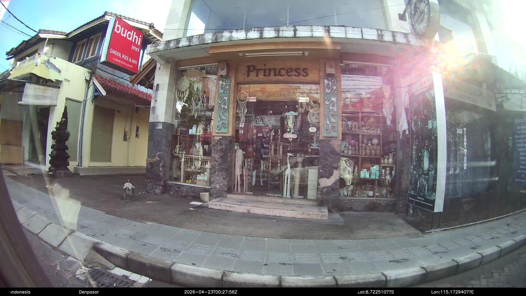 Street view near Budhi Beach Inn, Kuta — © Kaart---360 (CC BY-SA · Mapillary)