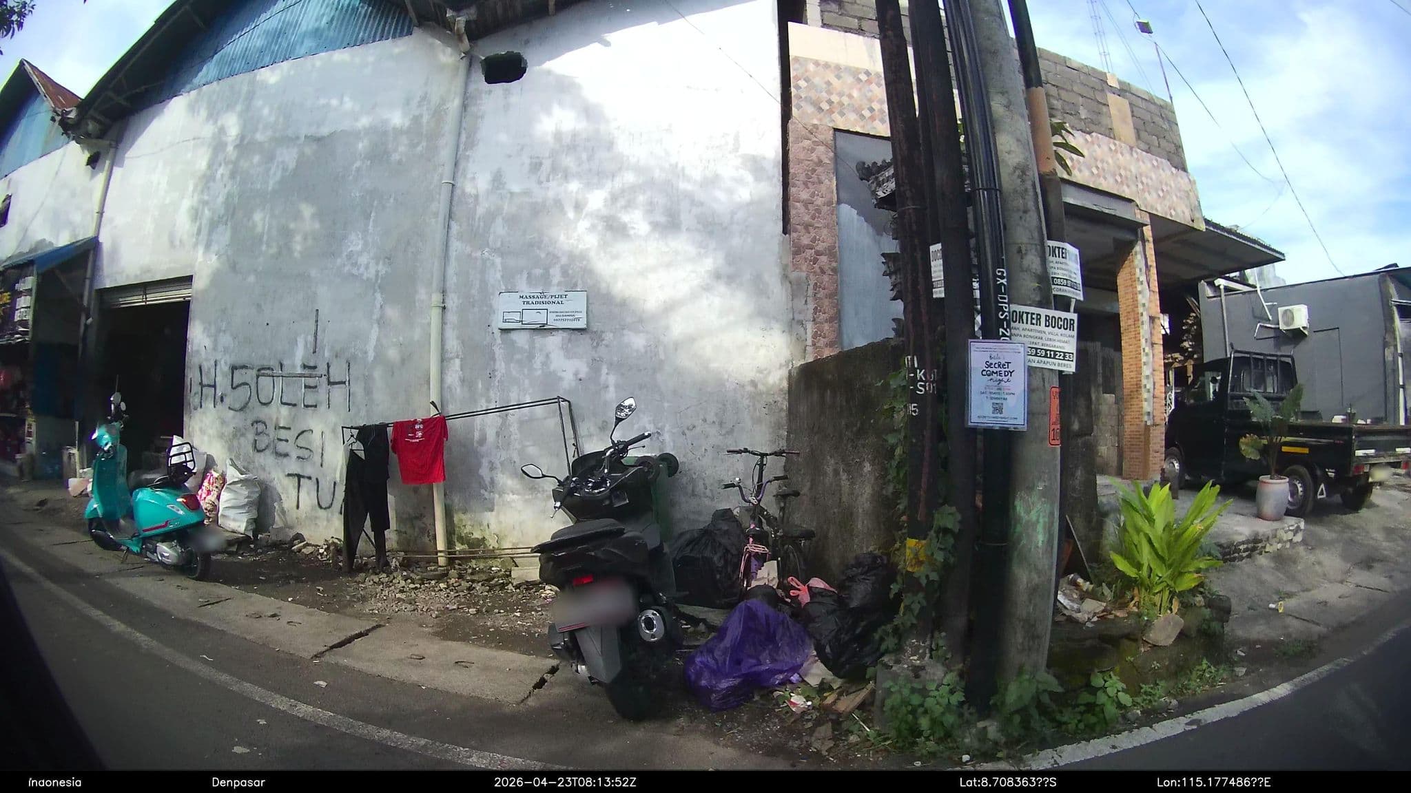 Street view near Hotel Miki, Legian — © Kaart---RIGHT (CC BY-SA · Mapillary)