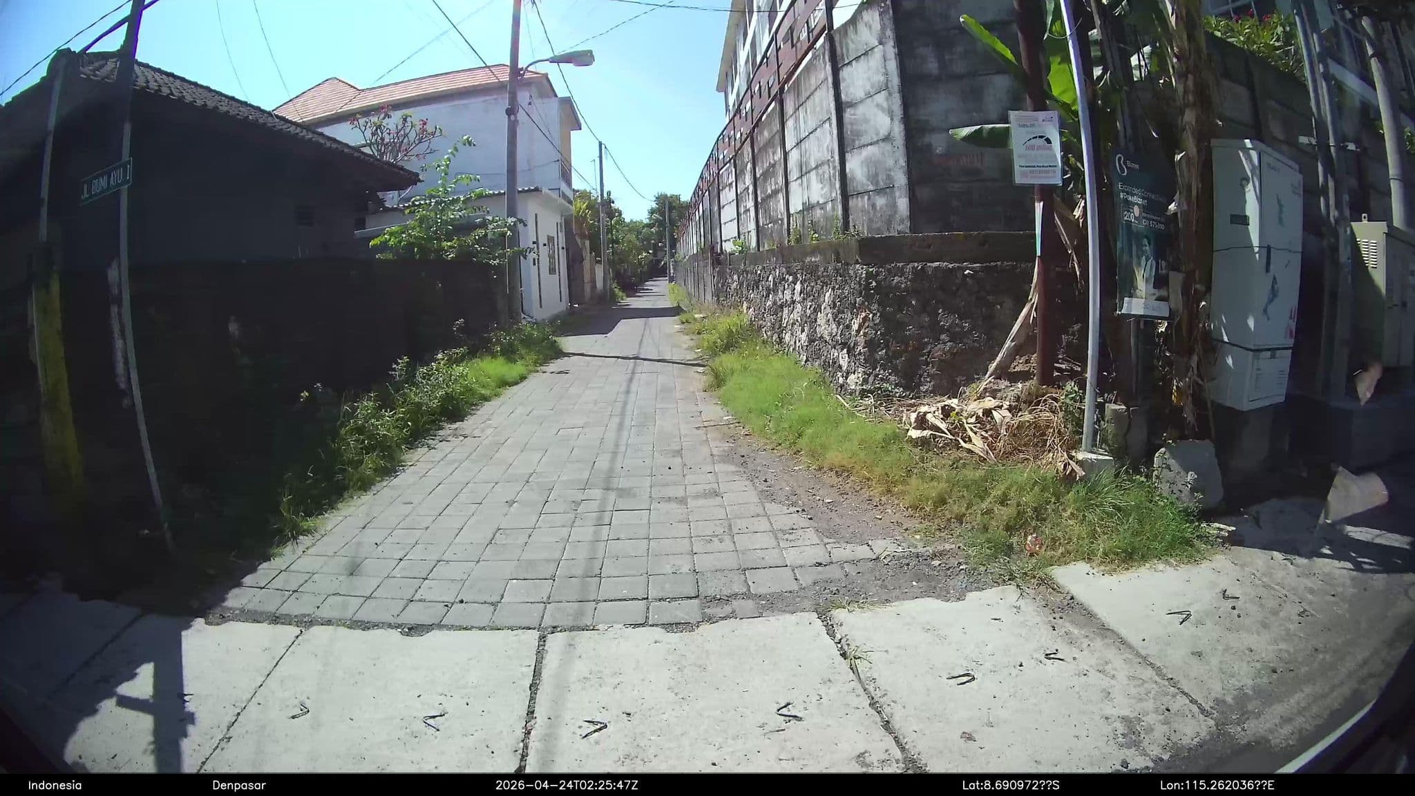 Street view near Villa Orchid, Sanur — © Kaart---LEFT (CC BY-SA · Mapillary)
