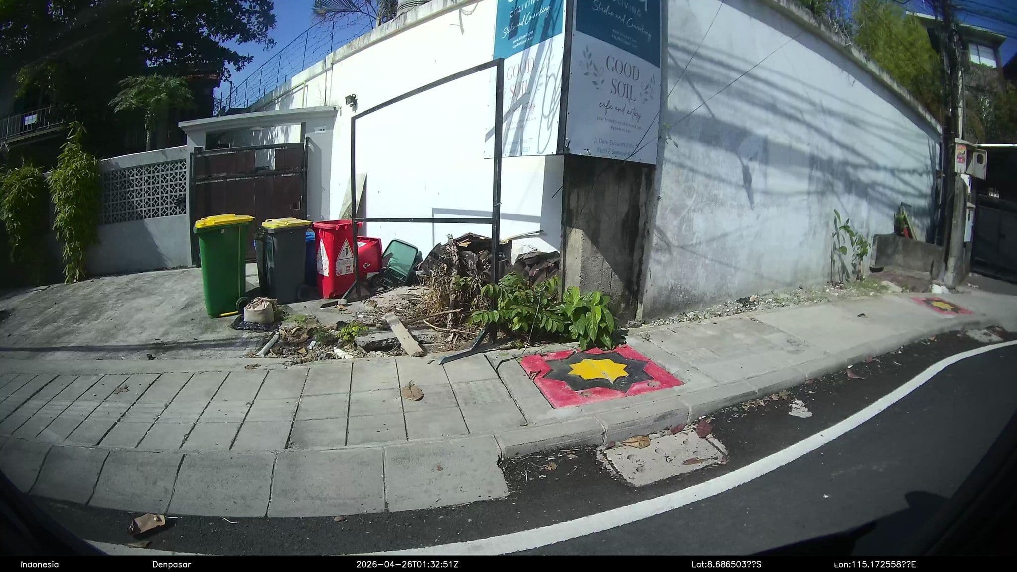 Street view near Le Chloe Magic Trip Villa (3 bedrooms), Legian — © Kaart---LEFT (CC BY-SA · Mapillary)