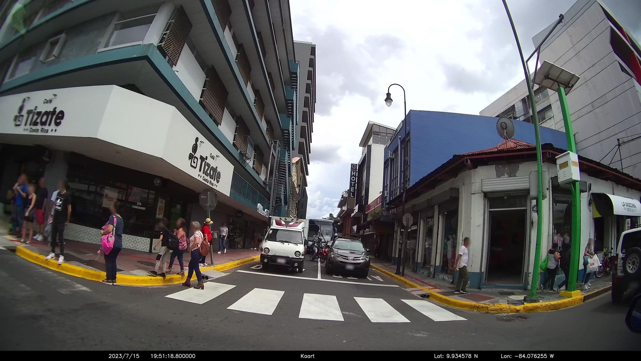 Street view near Hotel Cultura Plaza, San José — © kaart5 (CC BY-SA · Mapillary)