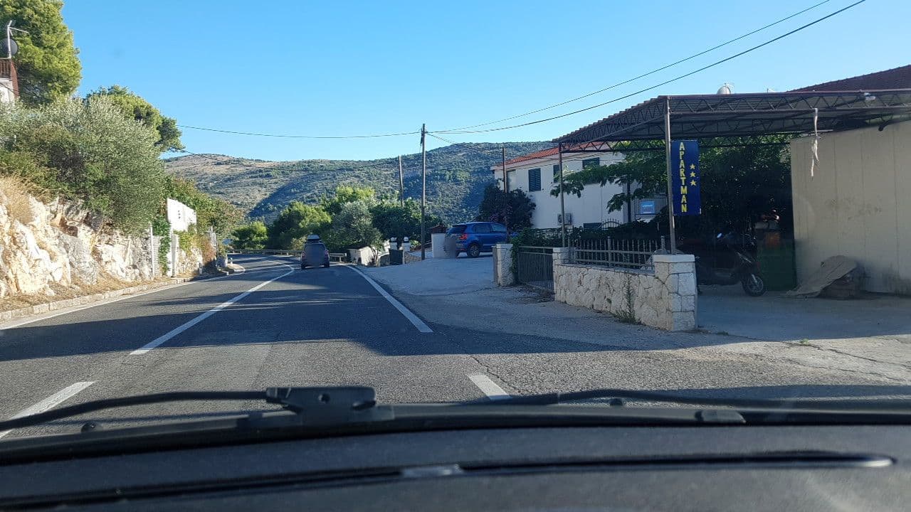 Street view near Apartments Tomislav, Marina — © mik007 (CC BY-SA · Mapillary)