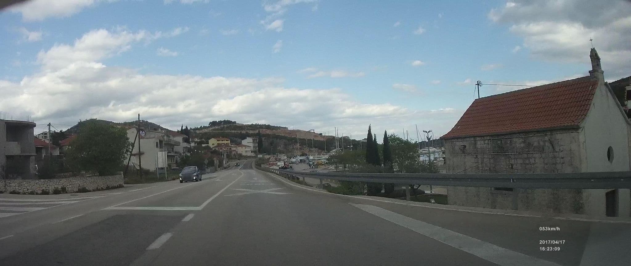 Street view near Apartments Draga Marina, Marina — © idelac (CC BY-SA · Mapillary)