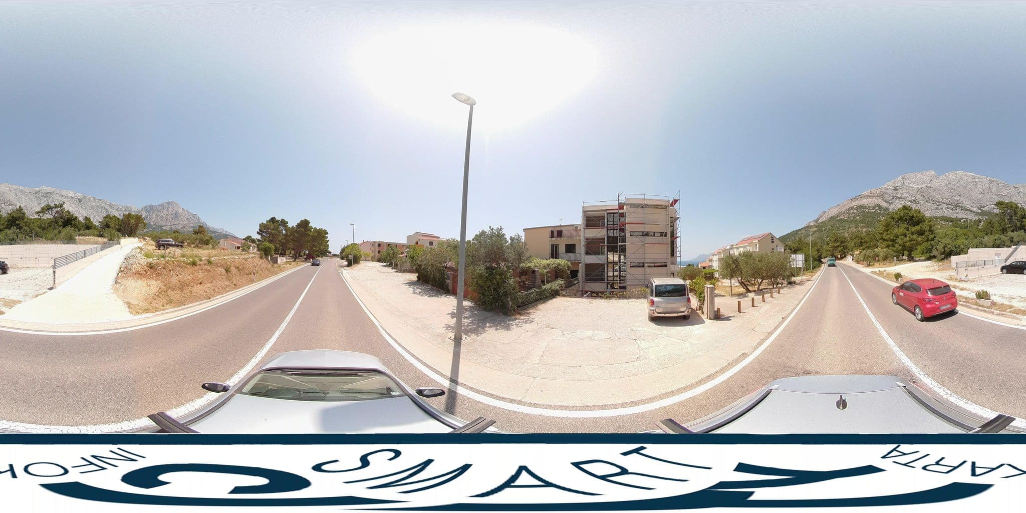 Street view near Apartments Adria, Baška Voda — © SilvioBasic (CC BY-SA · Mapillary)