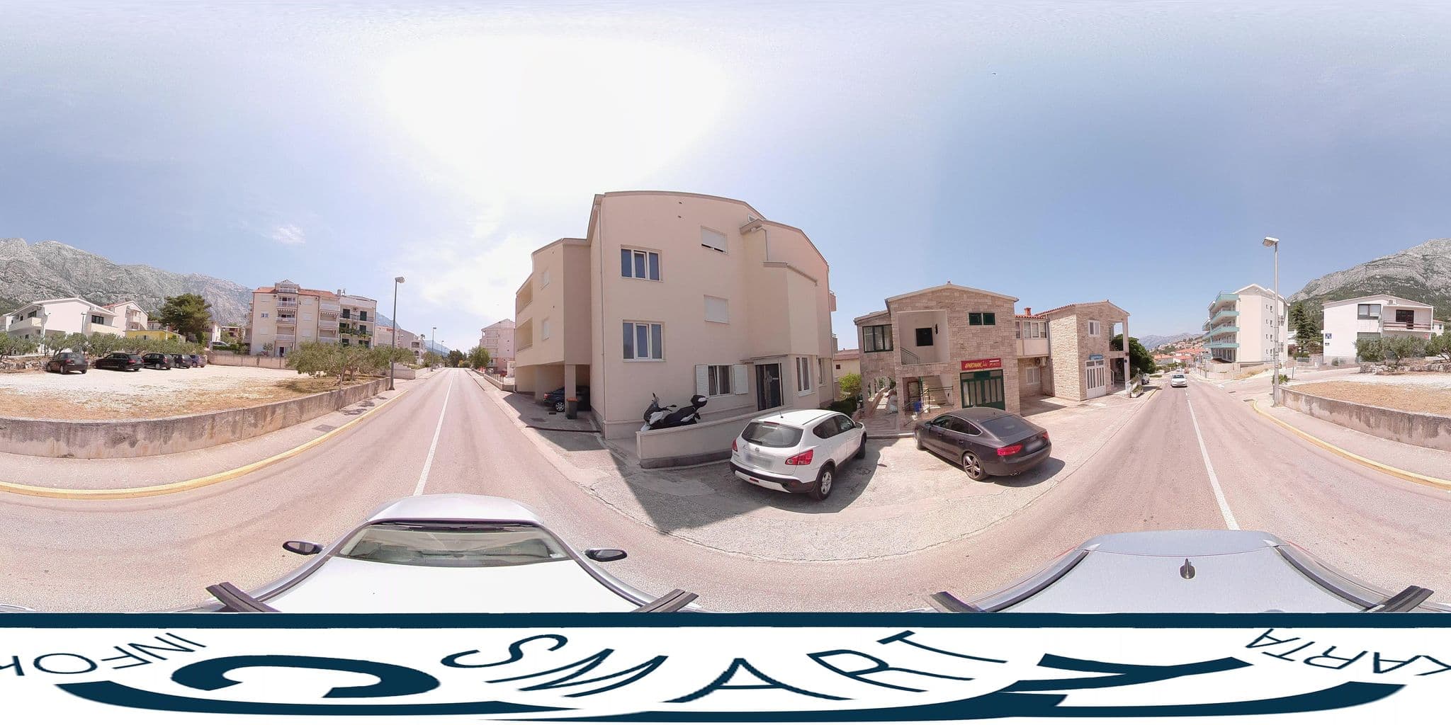 Street view near Captain's House, Baška Voda — © SilvioBasic (CC BY-SA · Mapillary)