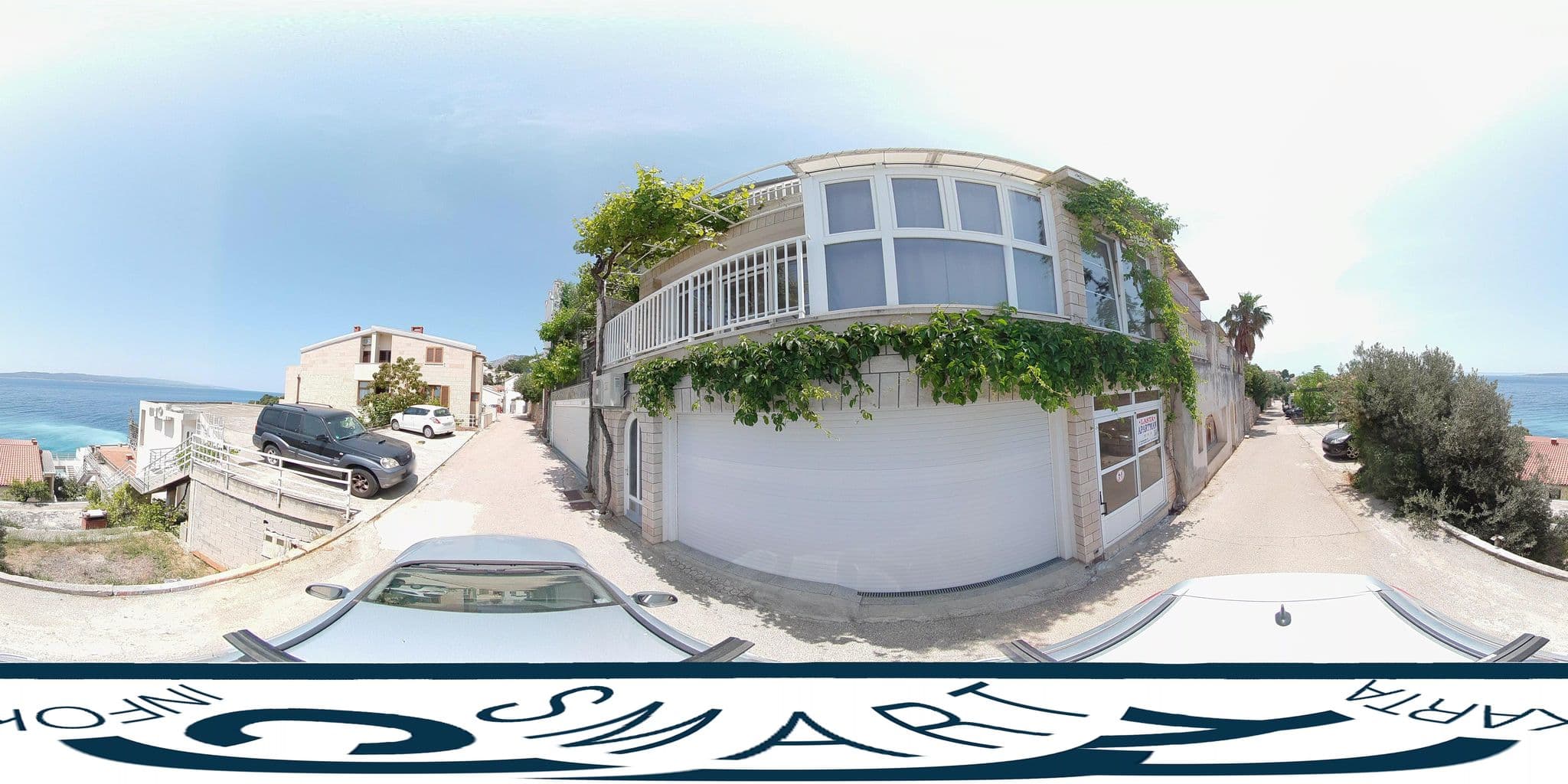 Street view near Guesthouse Seaview, Brela — © SilvioBasic (CC BY-SA · Mapillary)