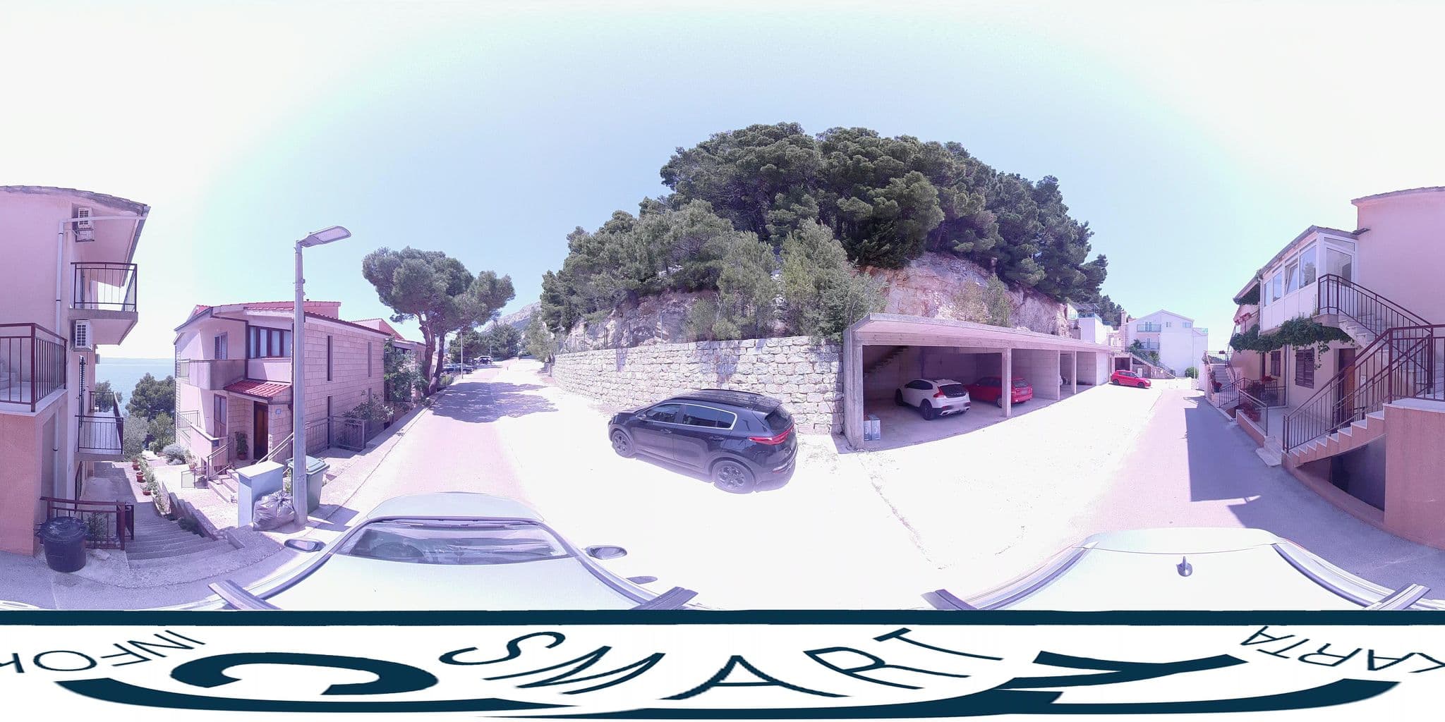 Street view near Apartments Pino Brela, Brela — © SilvioBasic (CC BY-SA · Mapillary)