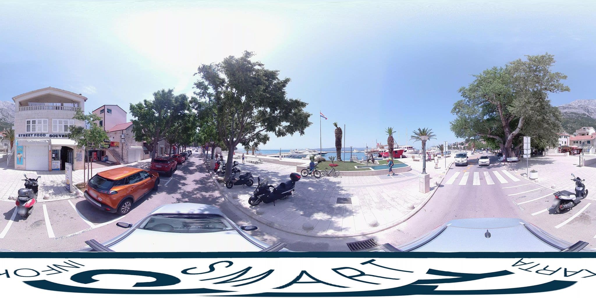 Street view near Apartments Mande and Kate, Baška Voda — © SilvioBasic (CC BY-SA · Mapillary)